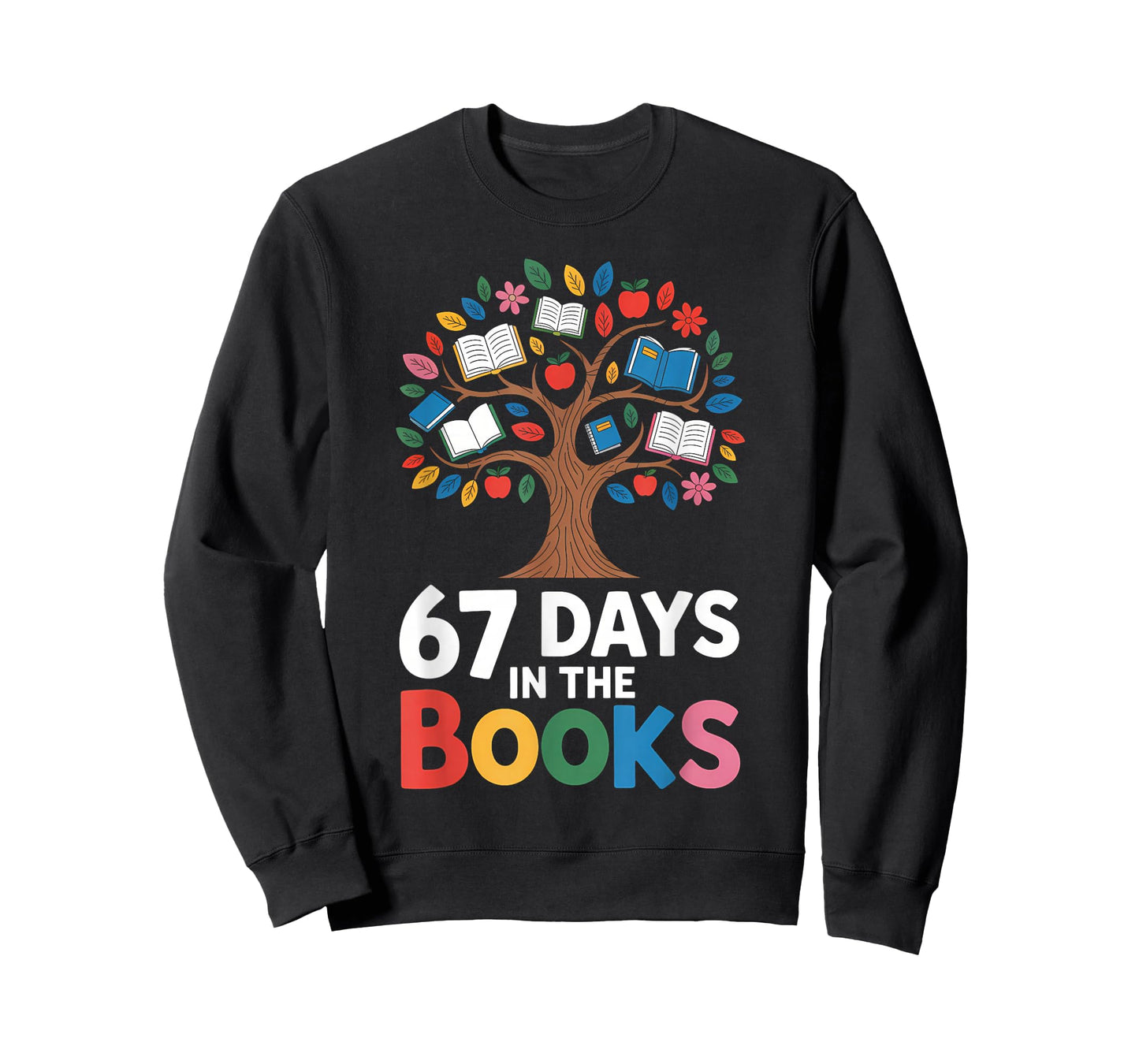 67 Days in The Books Reading Teacher 67th Day of School T-Shirt