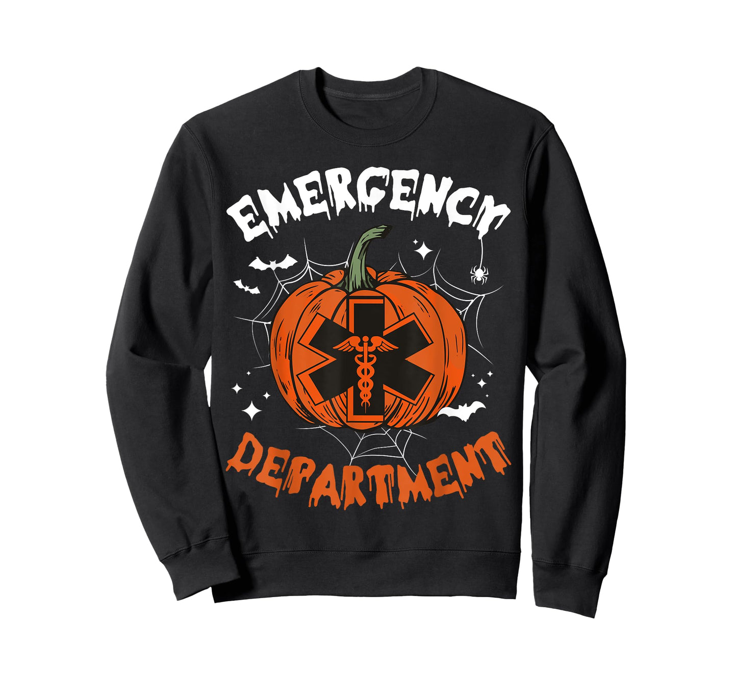 Cute Emergency Department Spooky Season Pumpkin Halloween T-Shirt
