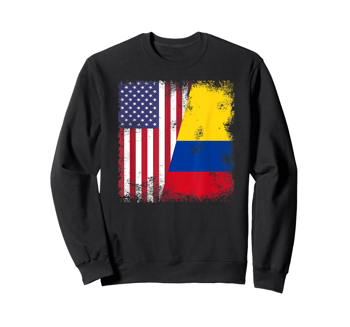 Half Colombian Flag | Vintage Colomobia USA Gift T-Shirt