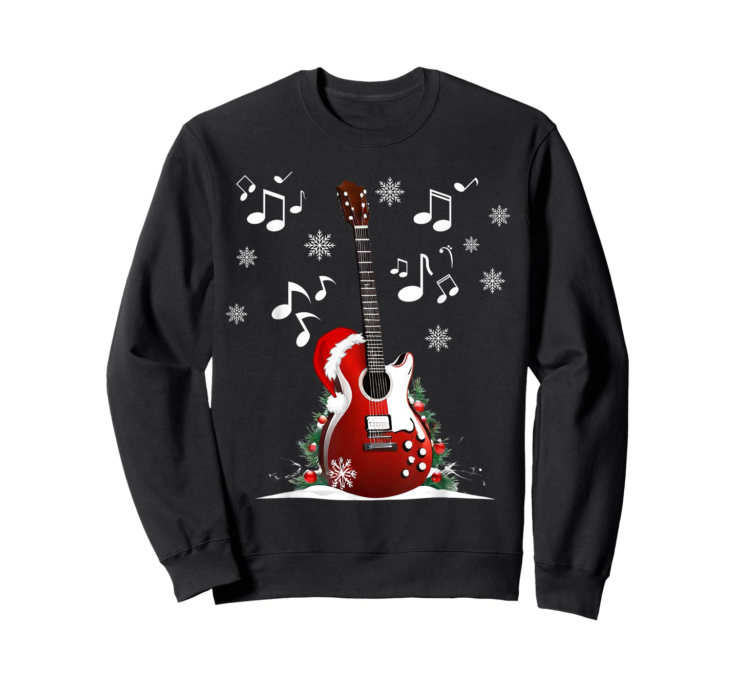 Cool Guitar Christmas Guitar Lovers Christmas T-Shirt