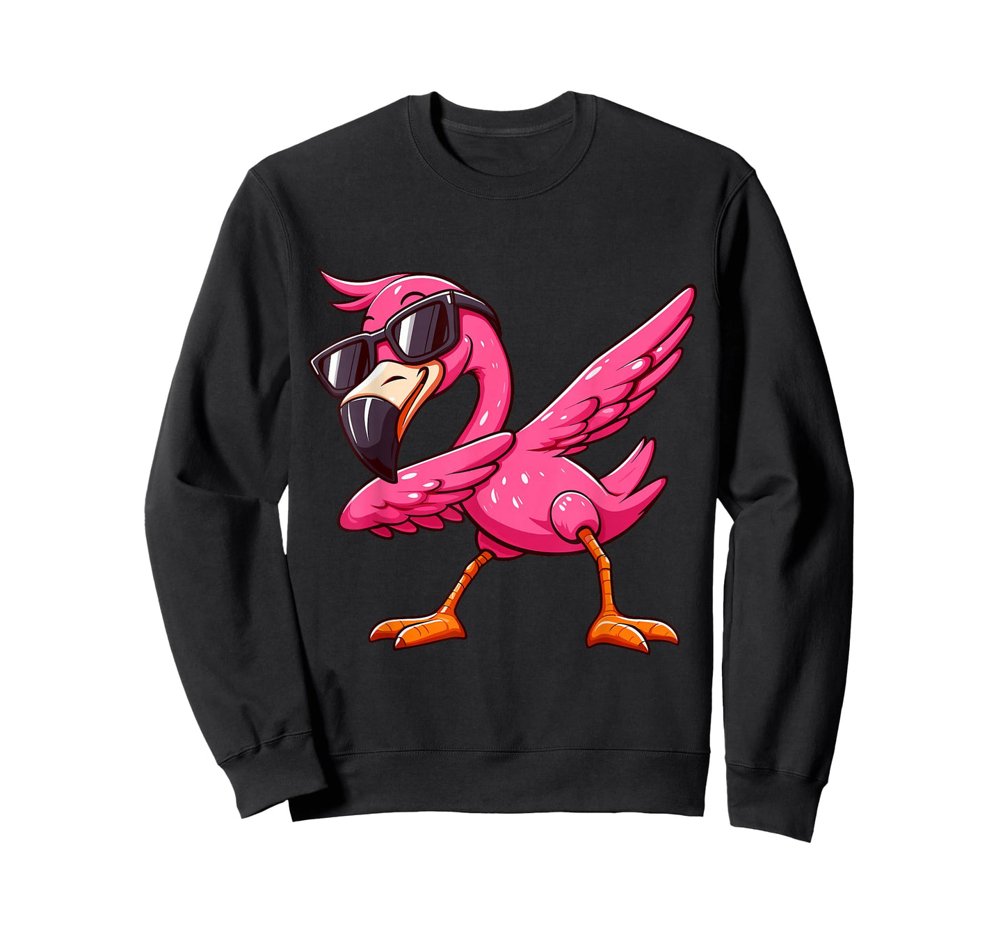 Dabbing Pink Flamingo Tropical Animal Lover Men Women Kids T-Shirt