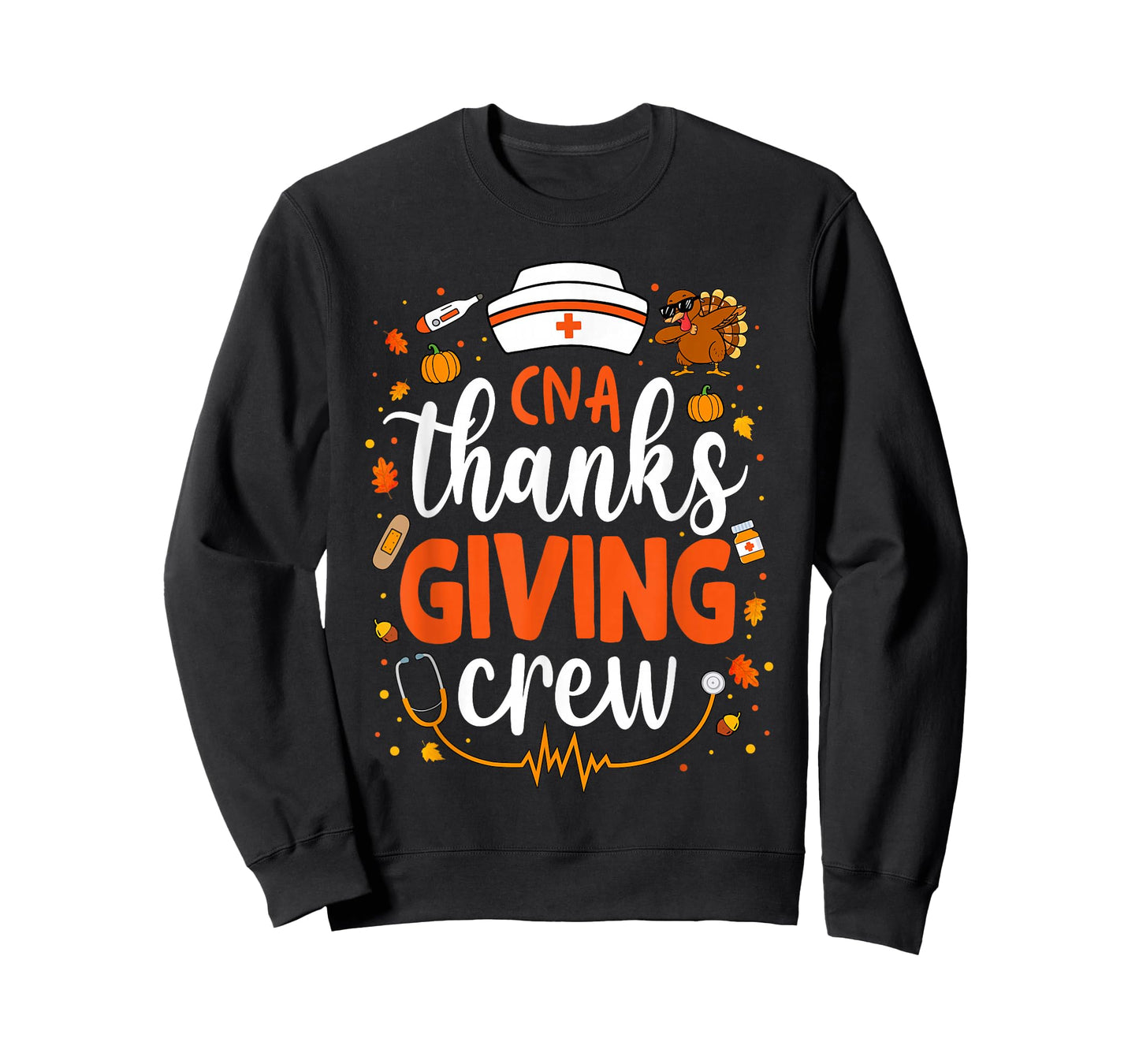 CNA Thanksgiving Nurse Crew Labor and Delivery Nurse Turkey T-Shirt