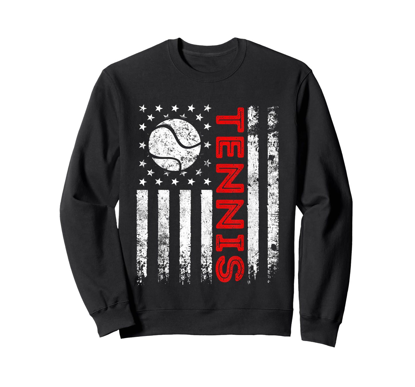 Distressed American Flag Tennis Patriotic 4th Of July T-Shirt