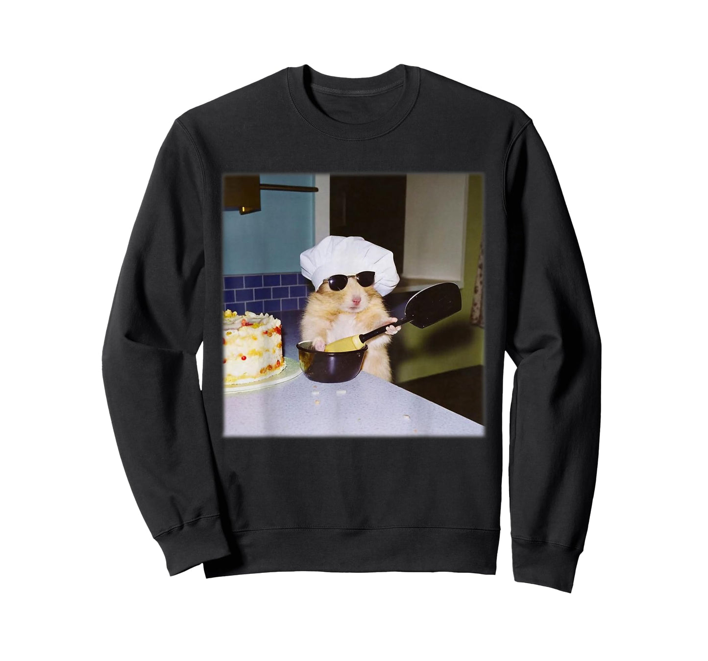 Cool Chef Hamster Baking Funny Rat Animal Cooking Meme T-Shirt