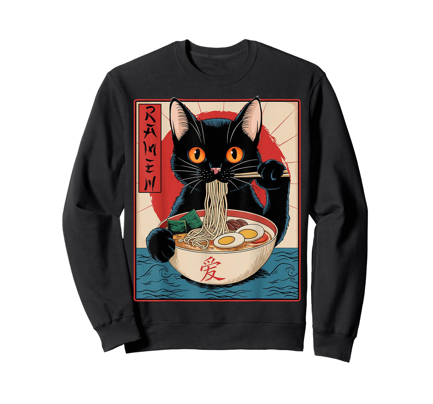 Funny Cat Eating Ramen T-Shirt