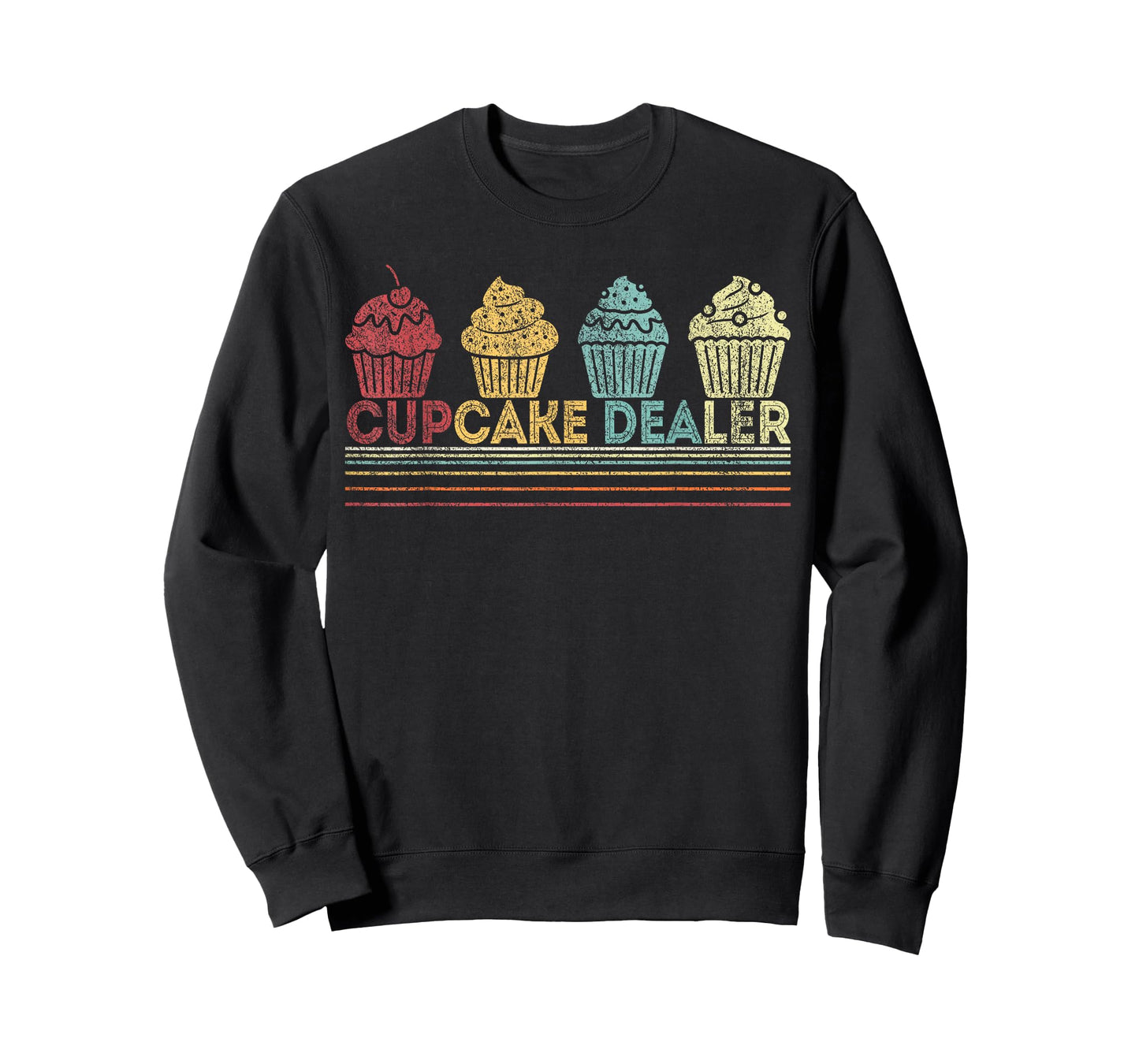 Cupcake Dealer Funny Cupcake Baking Cupcake Lover Retro T-Shirt