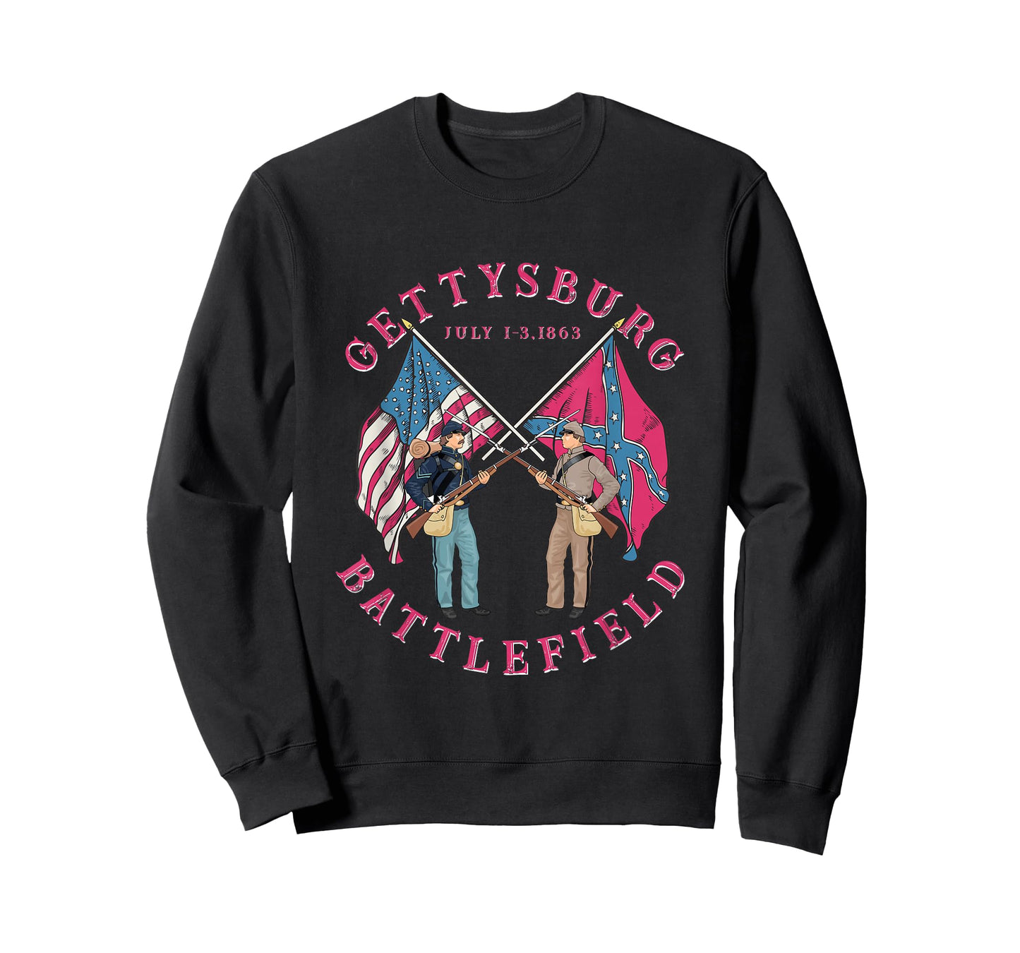 Vintage Gettysburg Battlefield American History T-Shirt