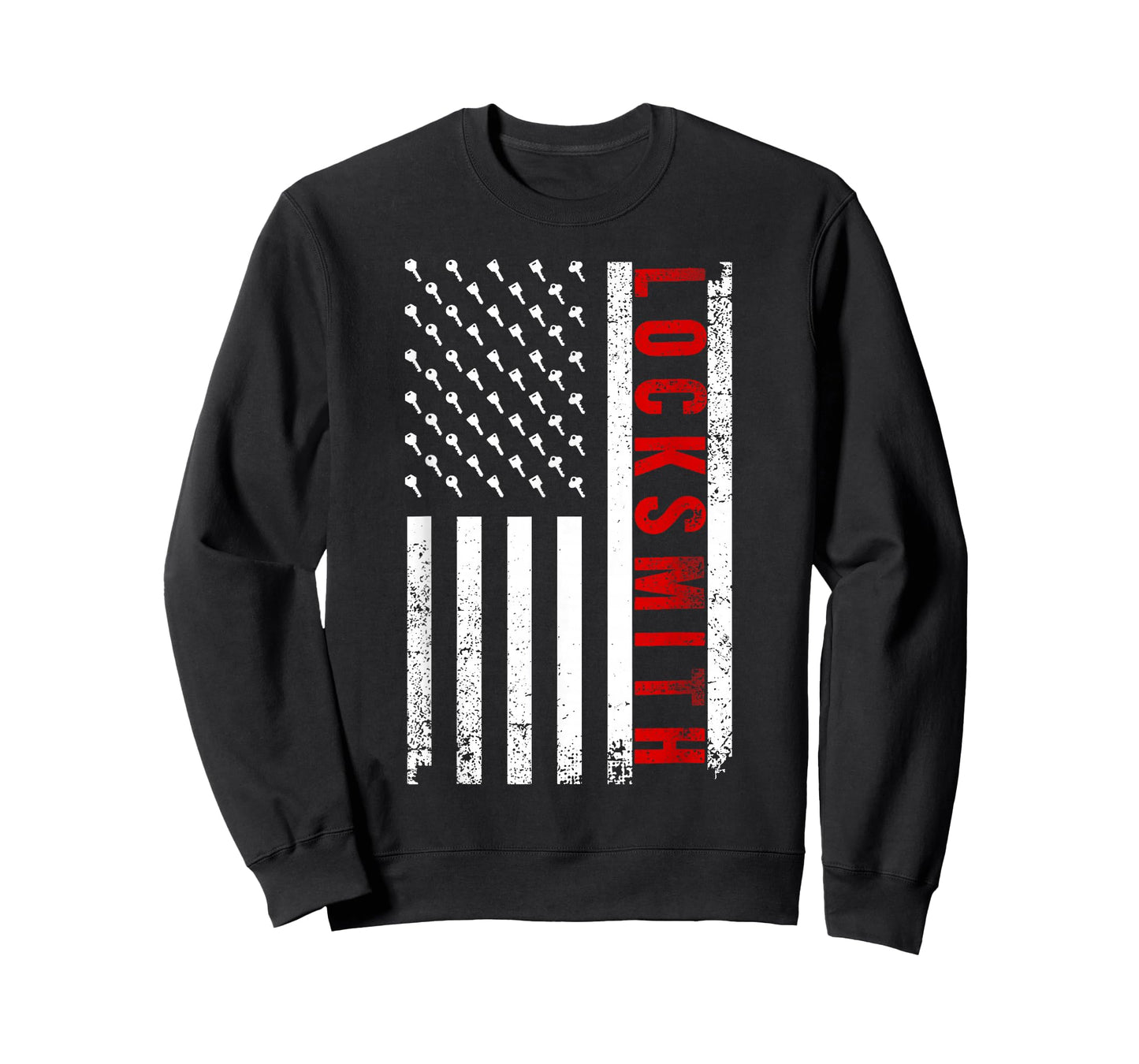 Cool Locksmith Art For Men Women American Flag Lock Picker T-Shirt