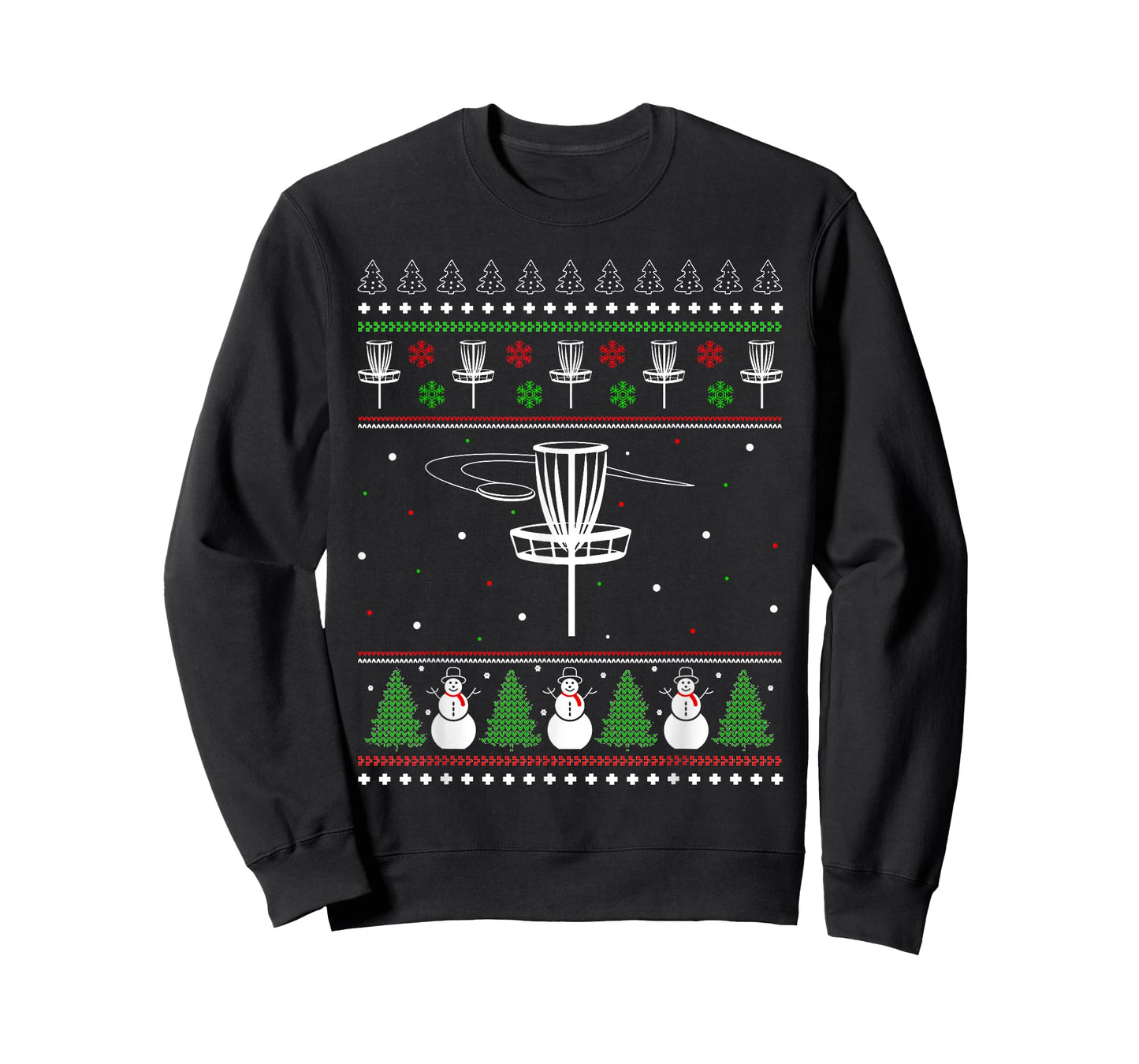 Disc Golf Ugly Christmas Sweater Pajama Gifts for Men Women T-Shirt