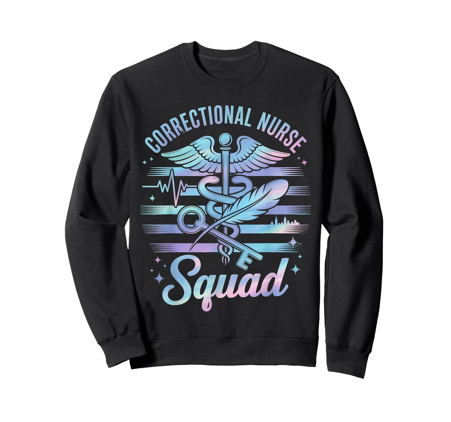 Correctional Nurse American Flag Corrections Nursing Squad T-Shirt