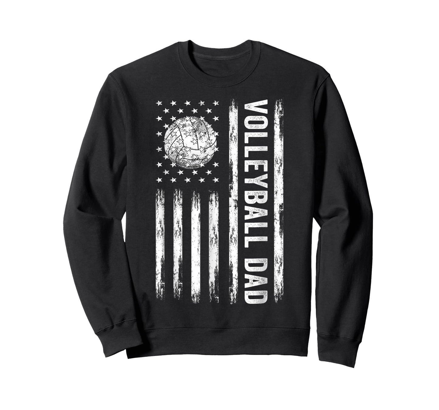 USA Flag Volleyball Dad Father's Day T-Shirt