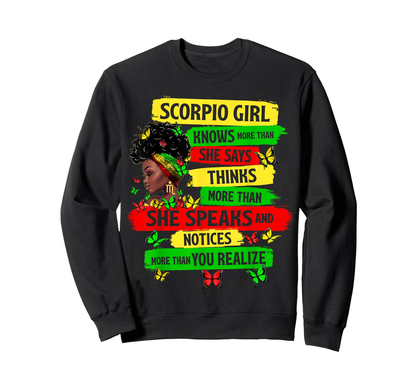 Proud Scorpio Girl Melanin Zodiac Birthday Black Women T-Shirt