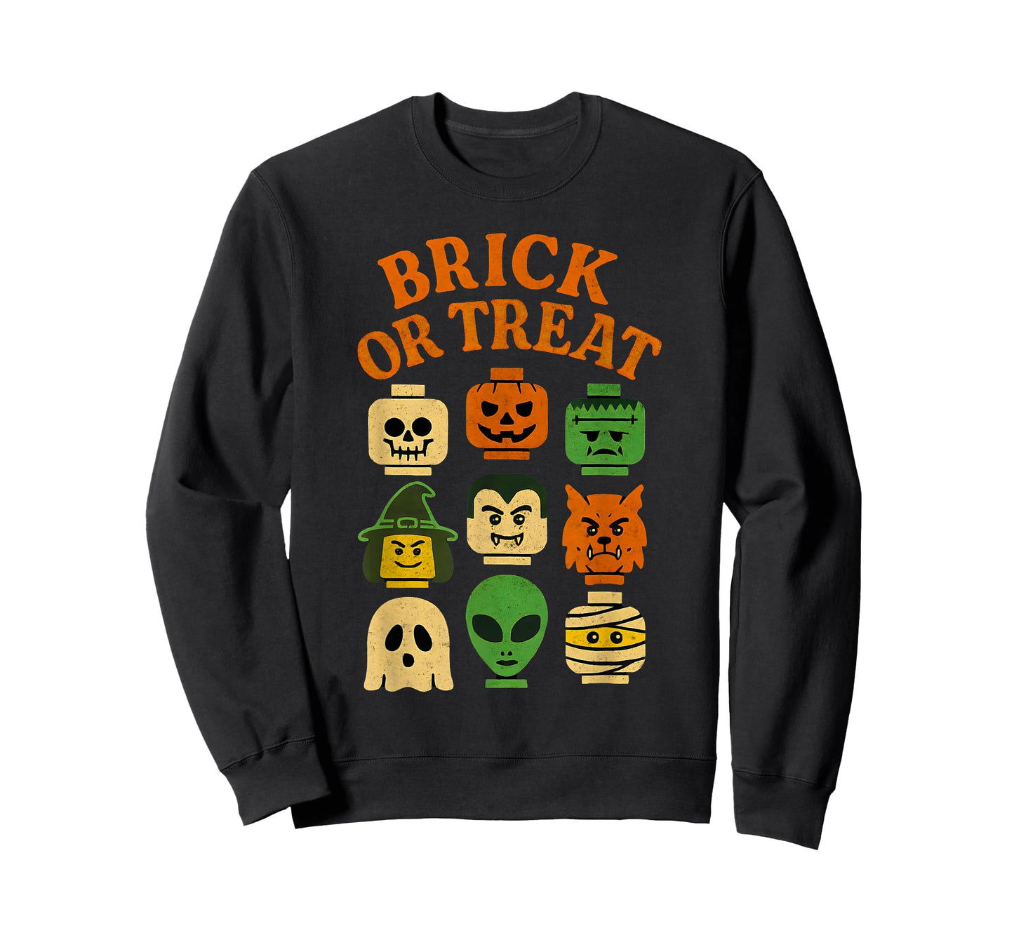 Brick or Treat Halloween Costume Building Bricks Family T-Shirt