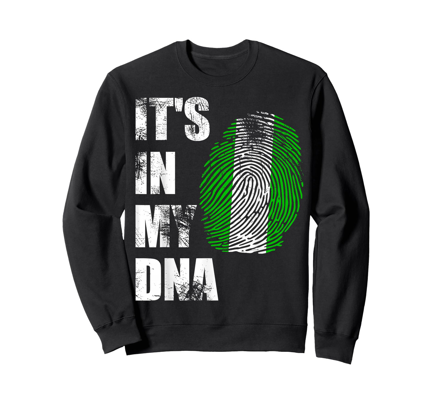 Nigeria, It's in My DNA Nigerian Flag Distressed T-Shirt T-Shirt