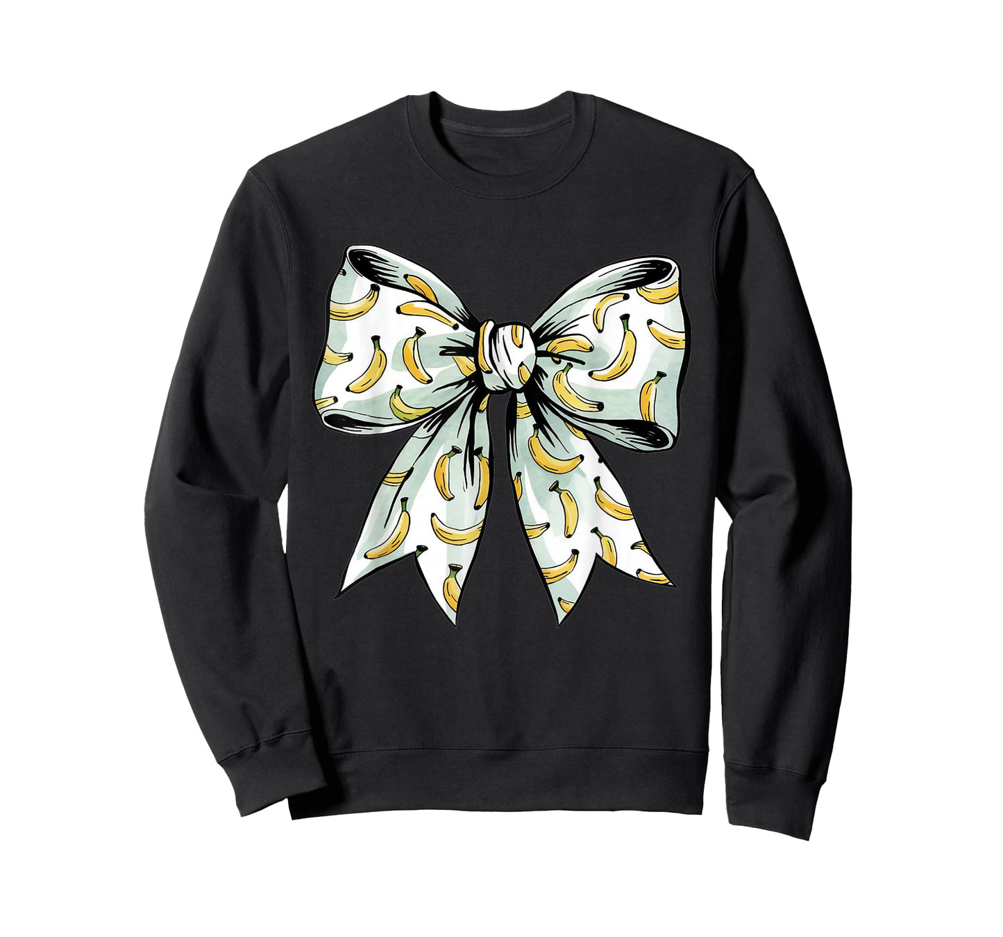 Banana Squad Coquette Bow Banana Lover Team Banana Crew T-Shirt