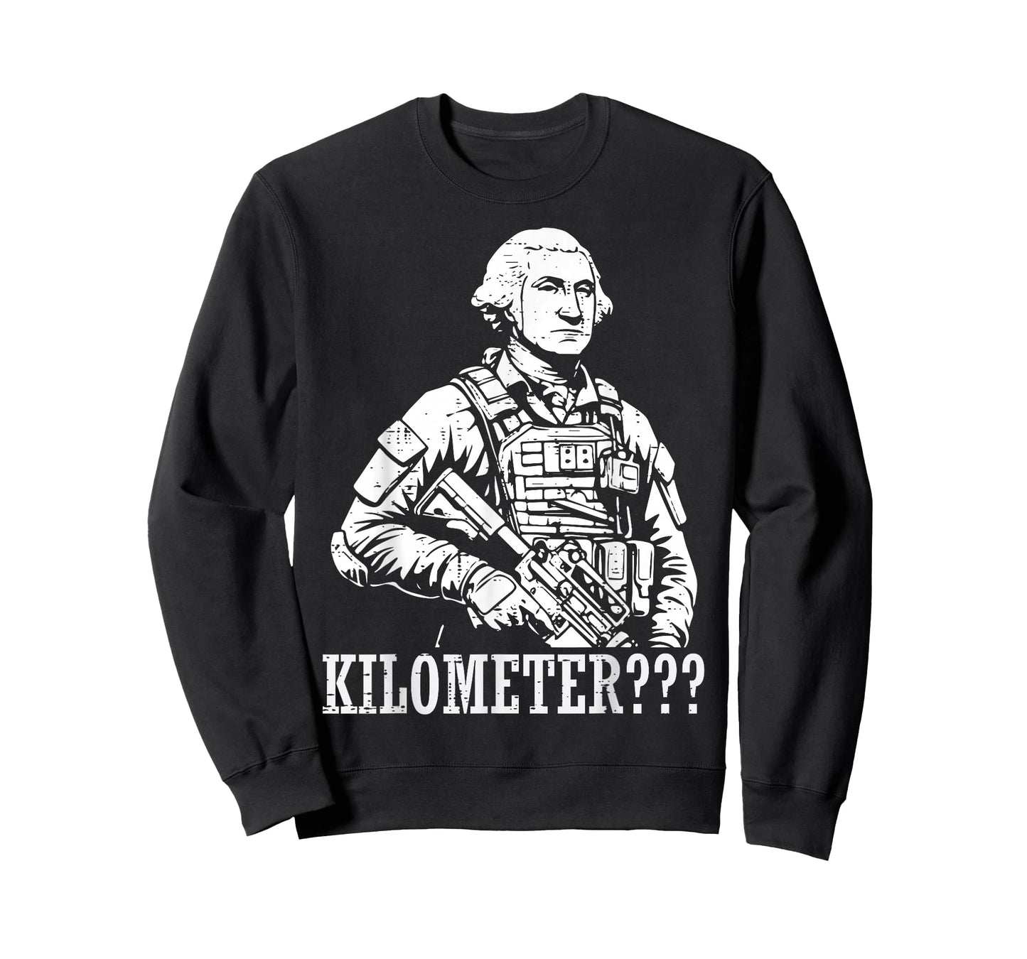 4th of July George Washington Kilometer Meme Men Women Kids T-Shirt