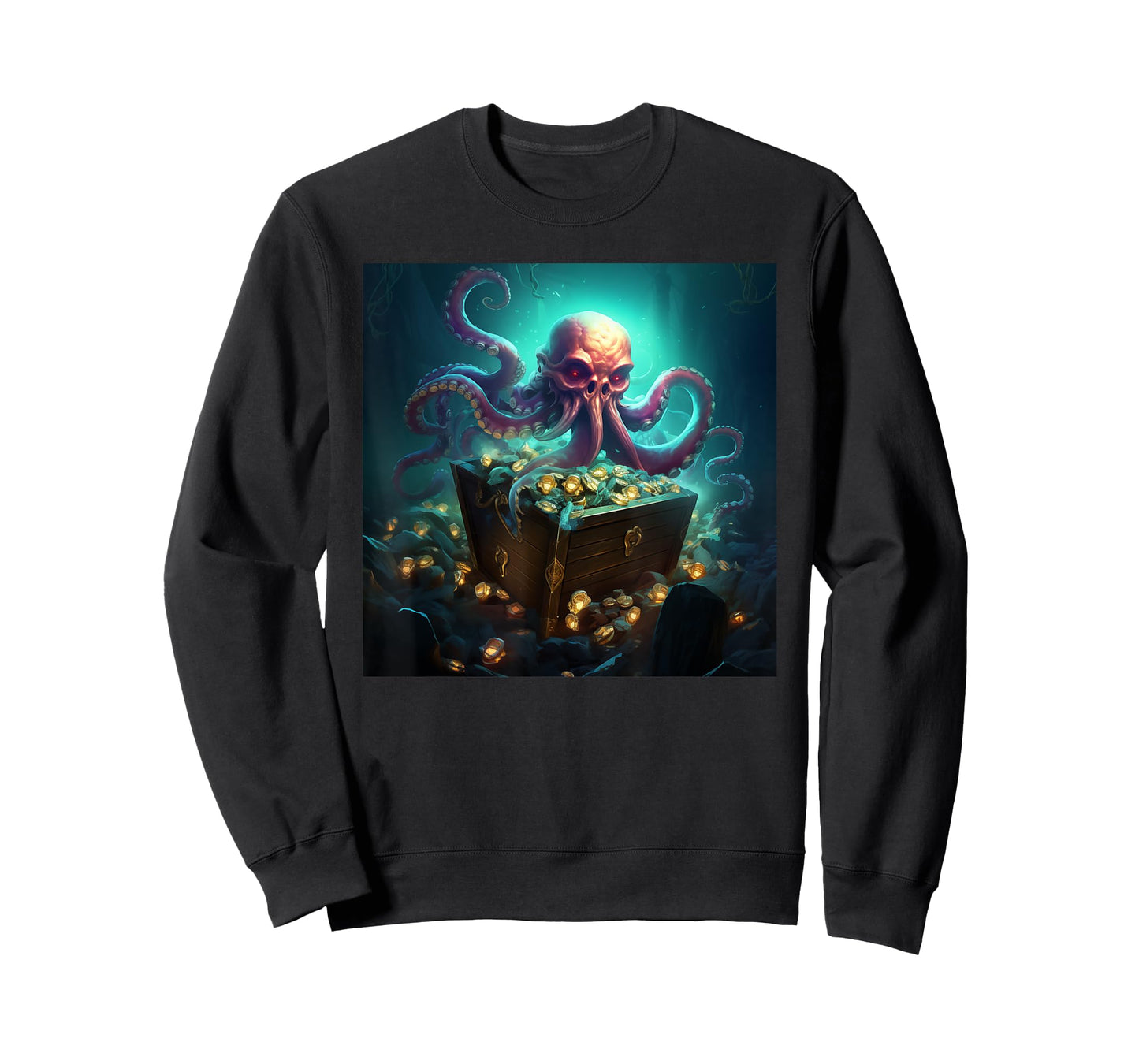 Kraken Treasure Chest Octopus T-Shirt