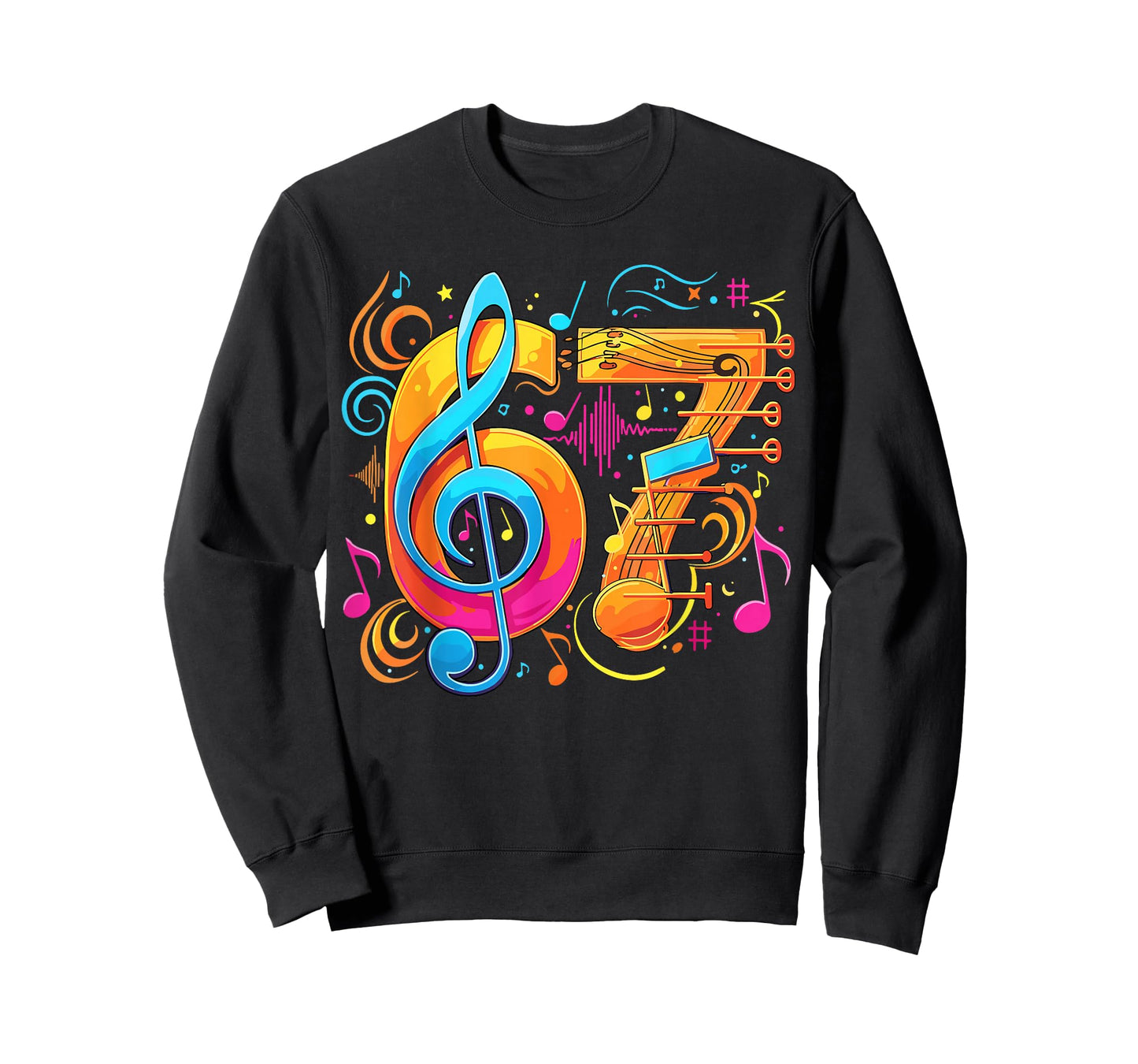 67 Meme Funny Music Notes Six Seven T-Shirt