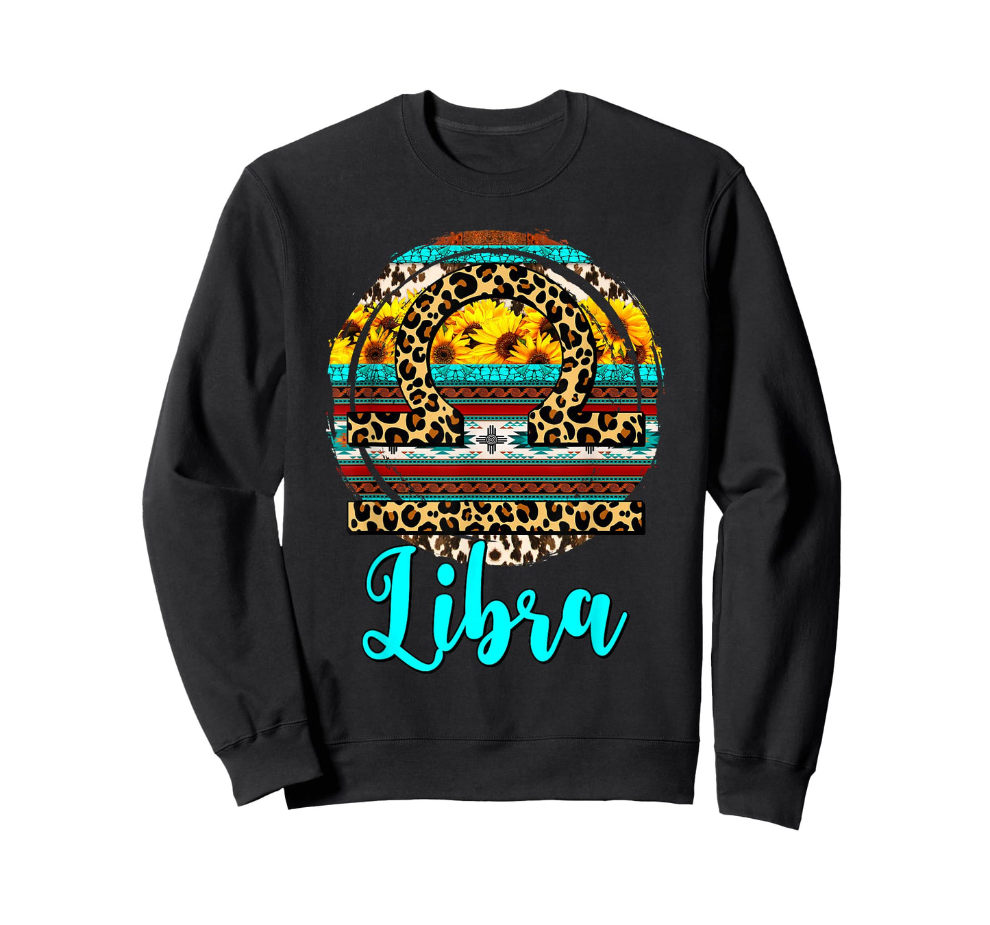 Libra Western Cowgirl Cowboy Leopard Zodiac Sign T-Shirt