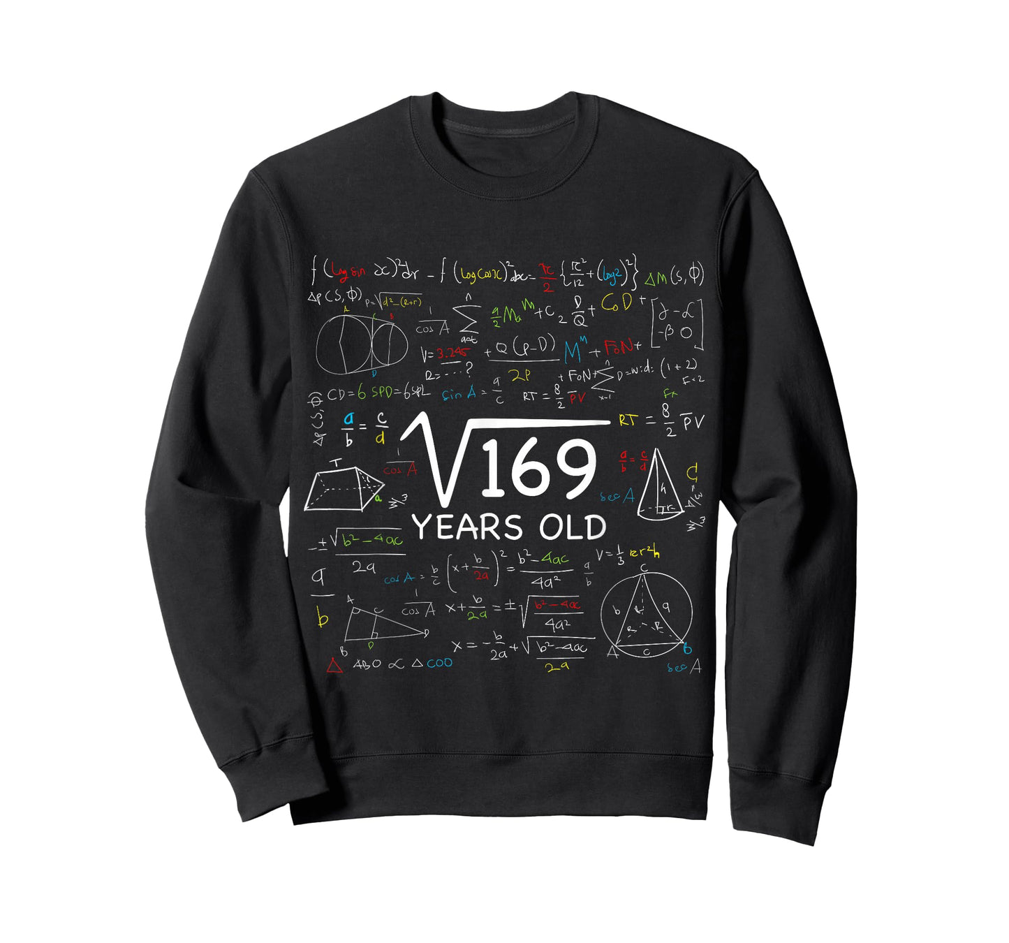 13th Math Birthday 13 Year Old Gift Square Root Of 169 Bday T-Shirt