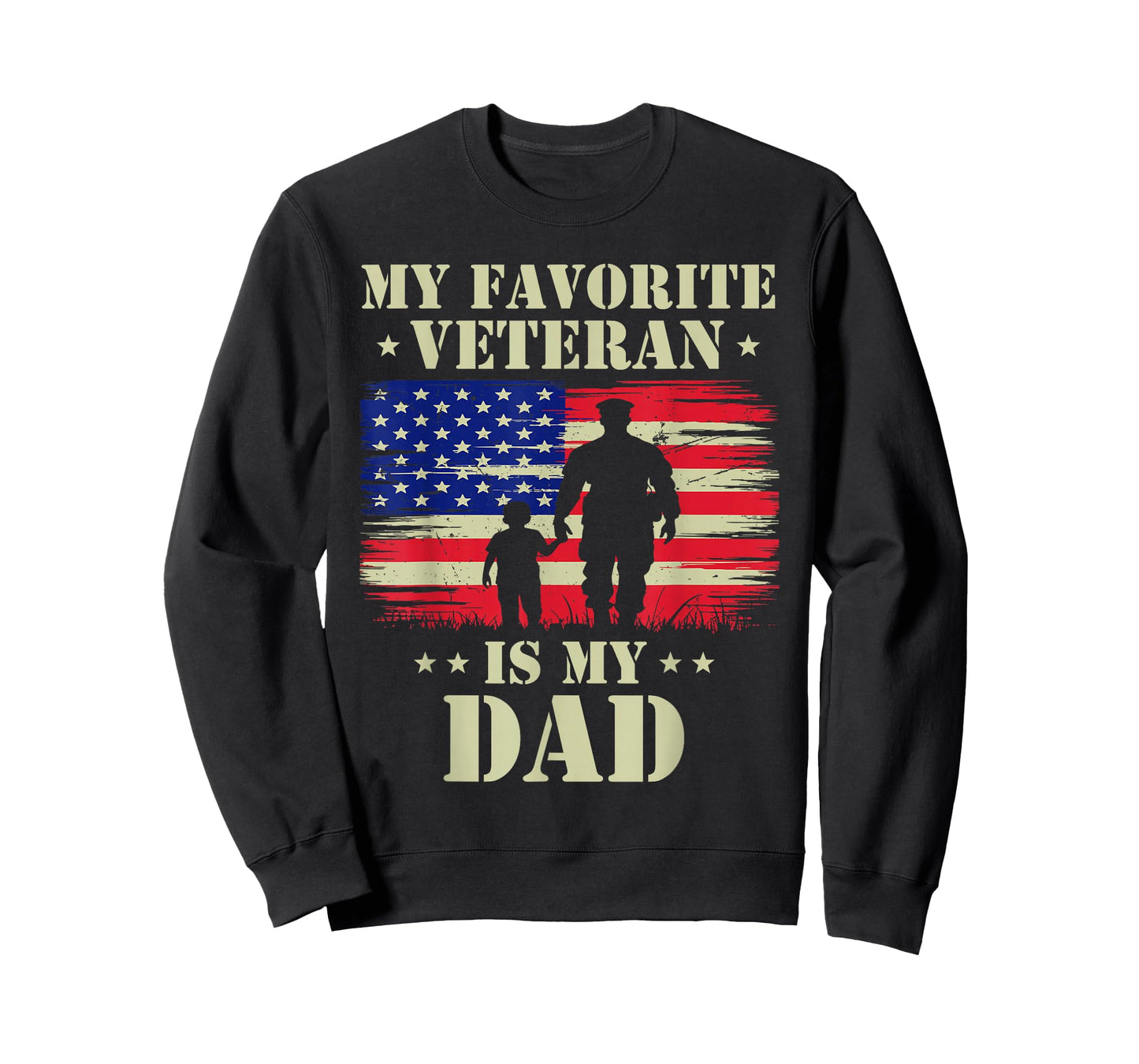 Father Veterans Day My Favorite Veteran is My Dad Proud Kids T-Shirt