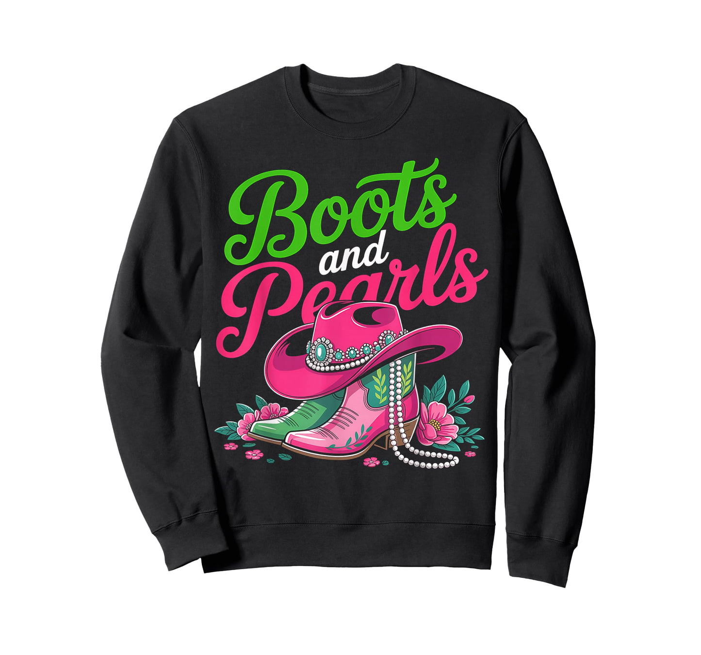 Boots To The Ground Pink Cowgirl T-Shirt
