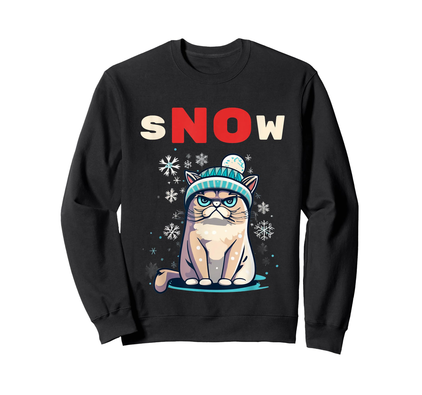Snow Hater I Don't Do Winter Always Freezing Cat Hate Cold T-Shirt