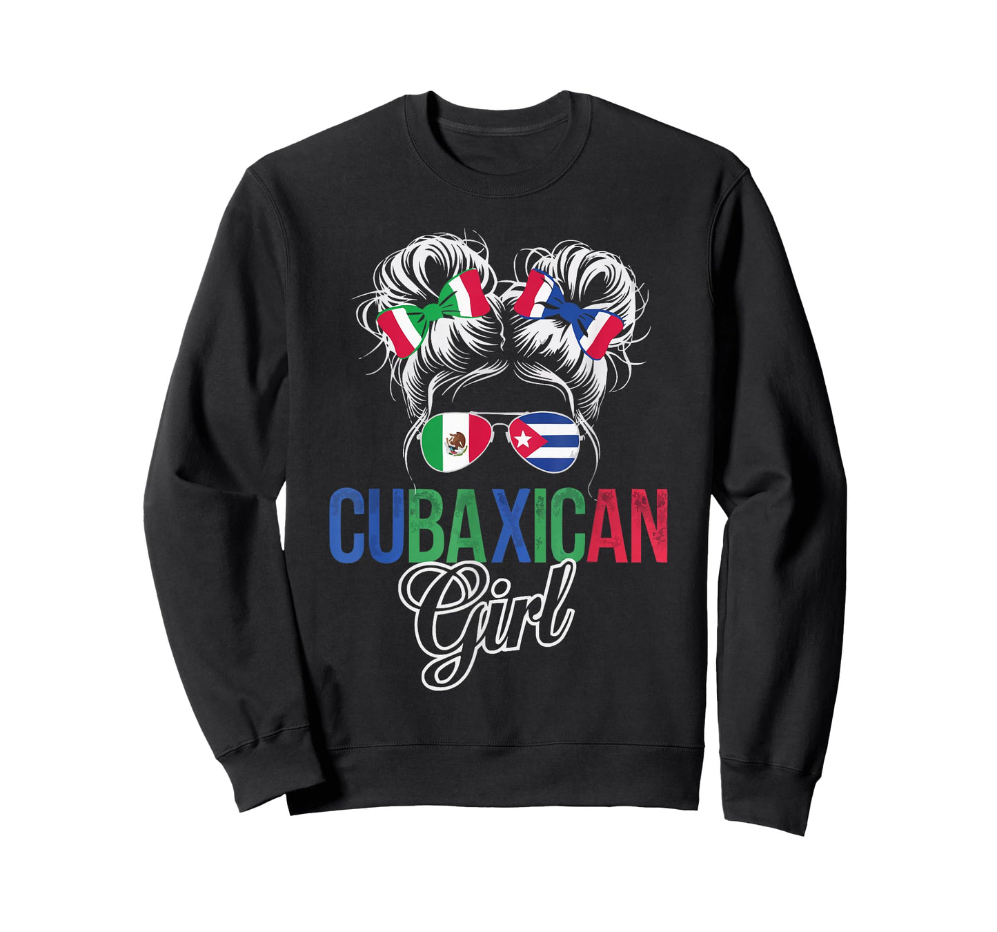 Half Cuban Half Mexican Country Mexico Flag Cuba T-Shirt