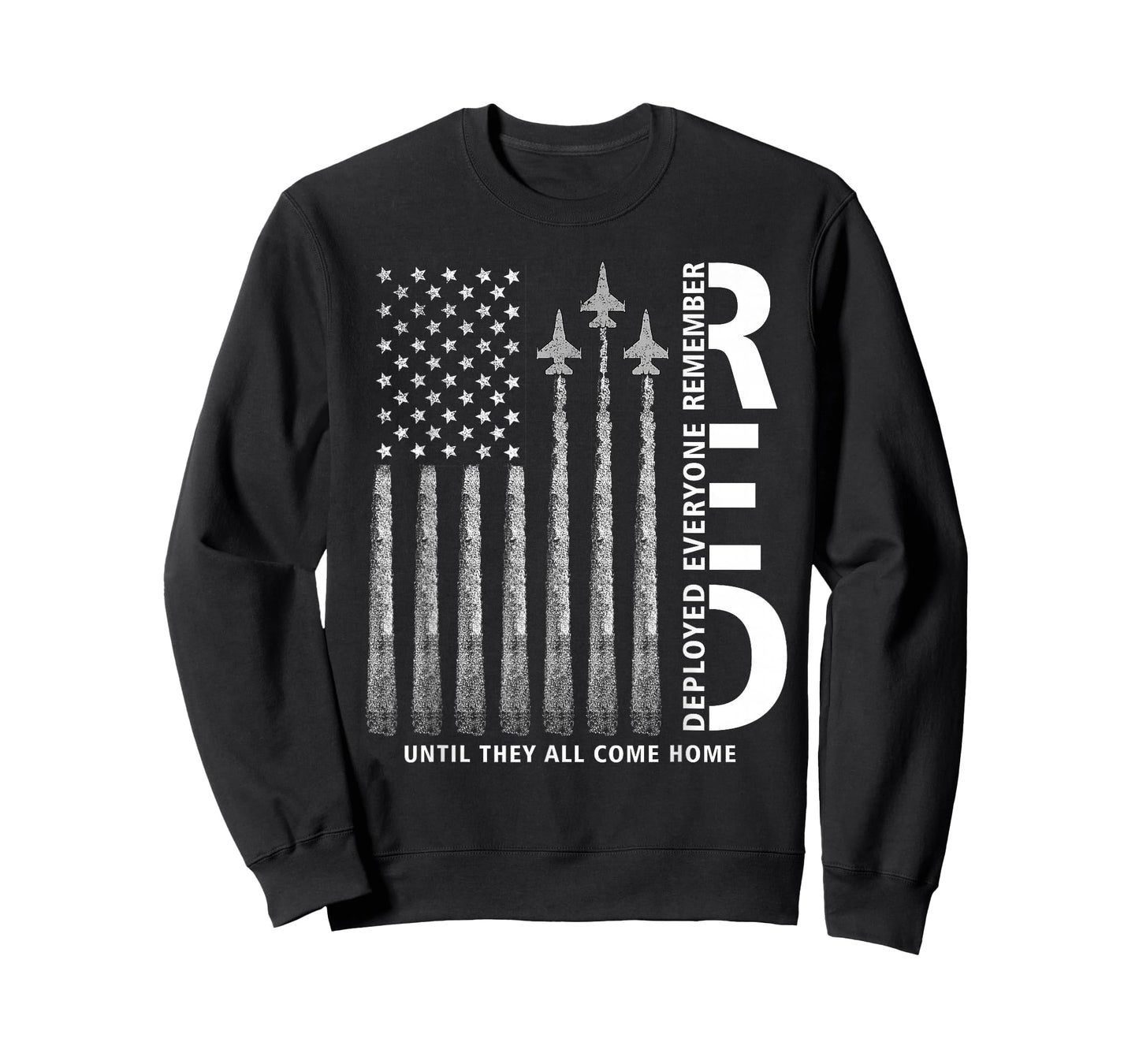 RED Friday Remember Everyone Deployed Military American Flag T-Shirt