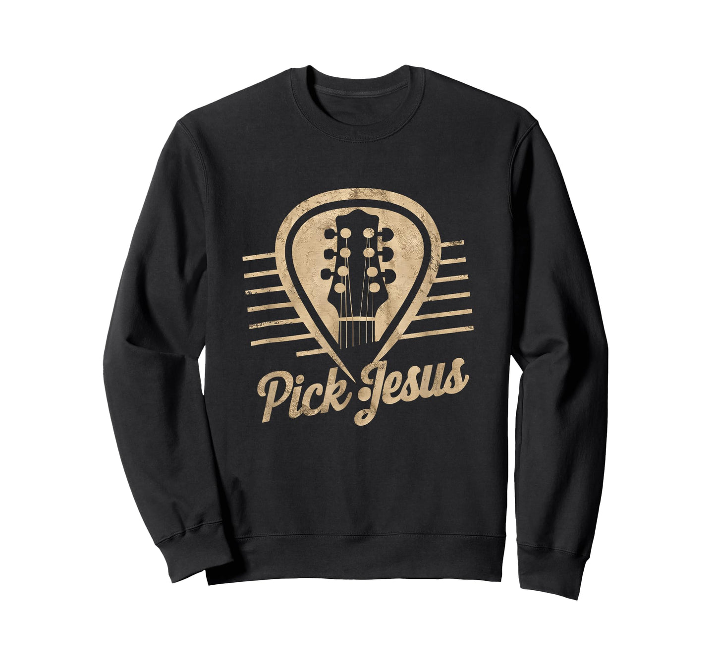 Guitar Pick Jesus Music Pastor Happy Easter Day Guitarist T-Shirt