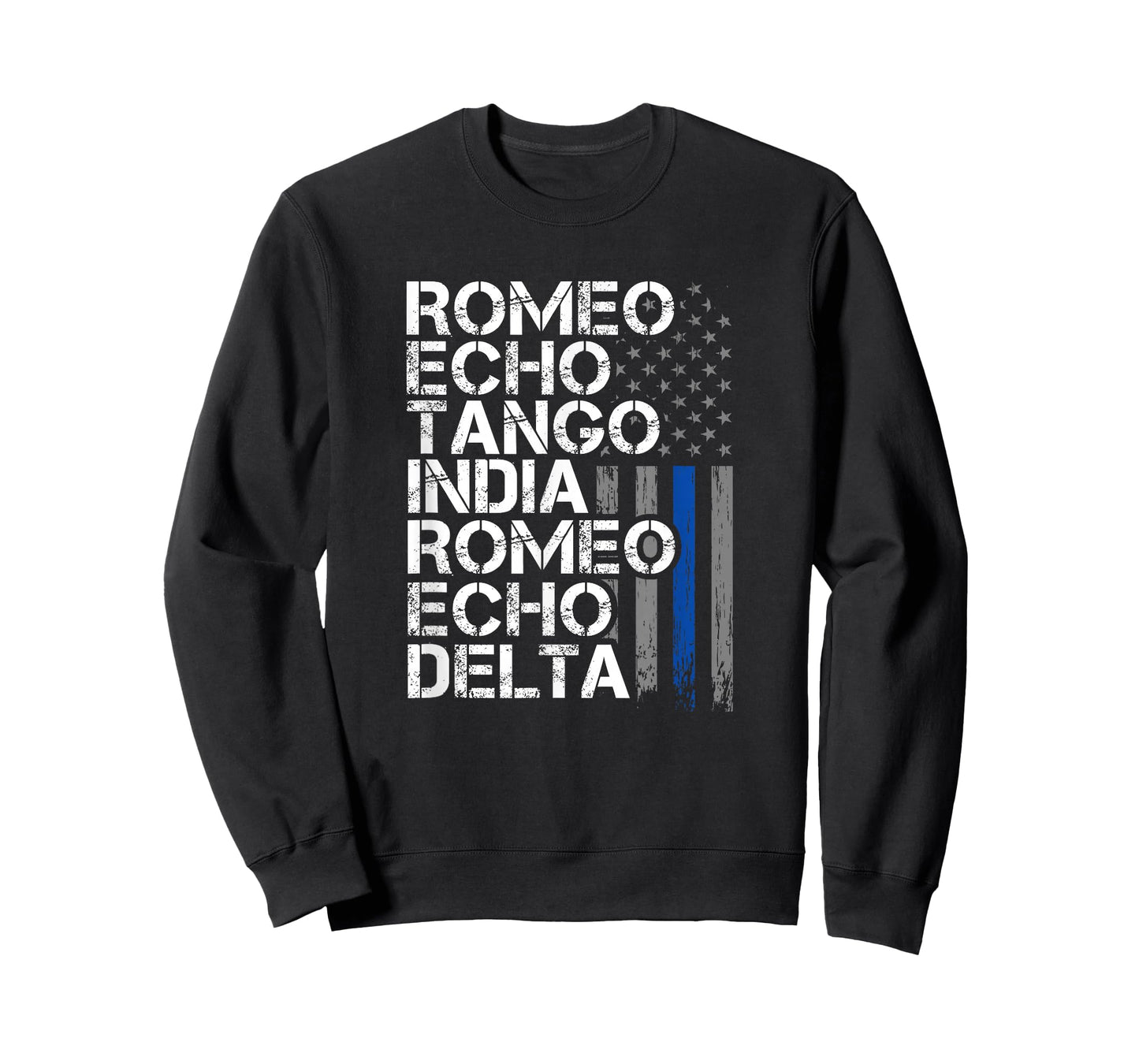 Retired - Thin Blue Line, Phonetic Code, Police Retirement T-Shirt