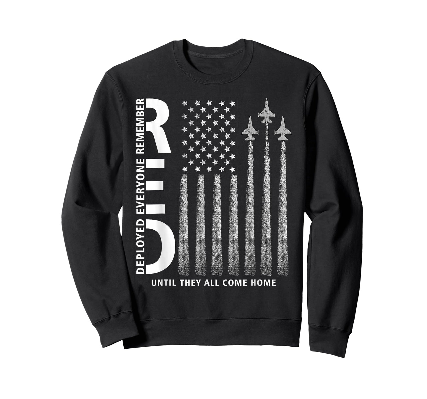 RED Friday Remember Everyone Deployed Military Jets Flag T-Shirt