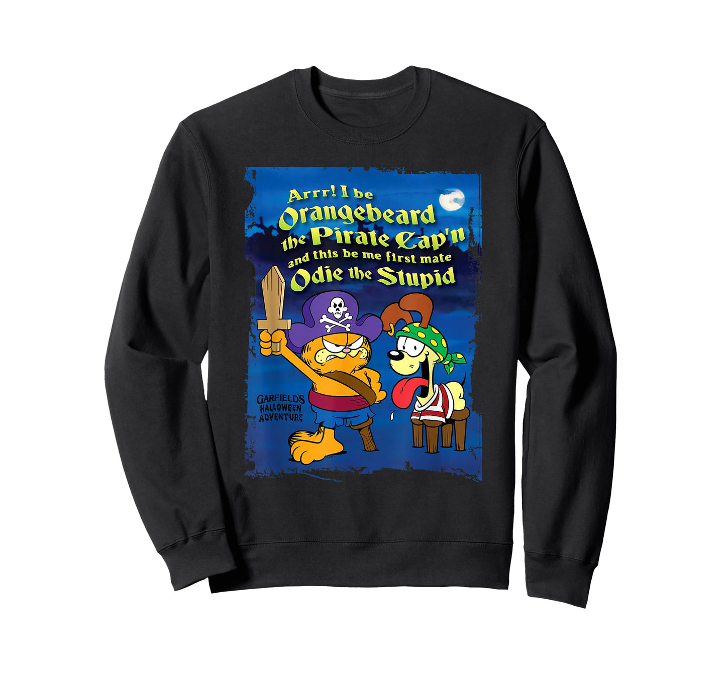 Garfield Arrr! Pirate Orangebeard and Odie Cartoon Cat T-Shirt