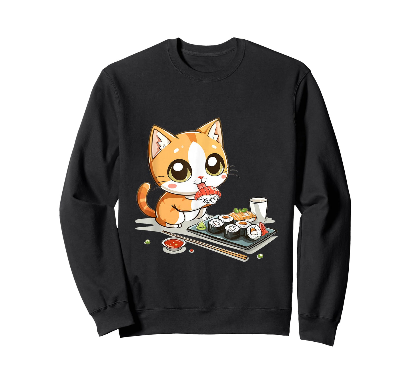 Cats and Sushi Japanese Food Kitten Kawaii Anime T-Shirt