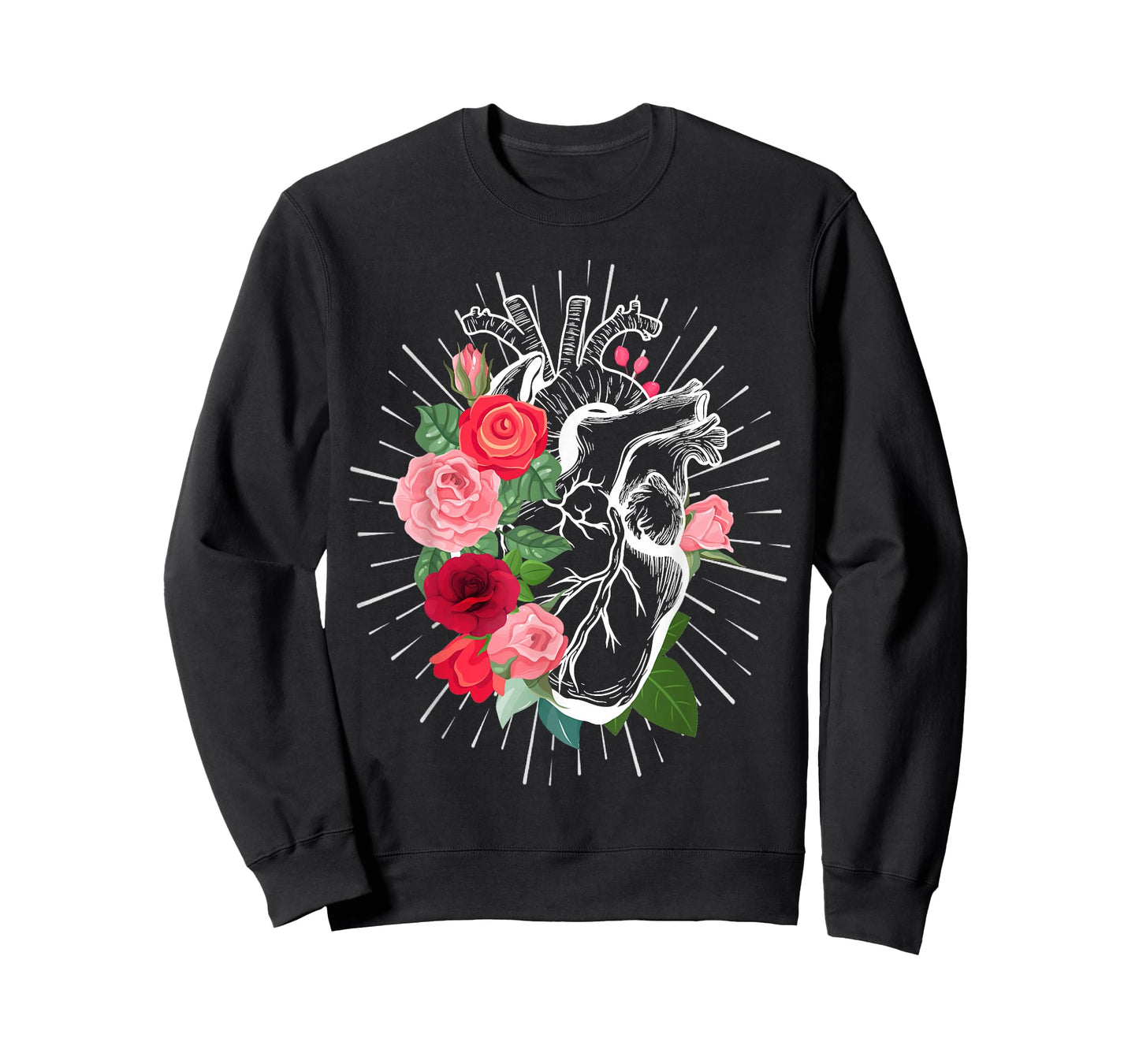 Anatomical Heart And Flowers - Anatomical heart T-Shirt