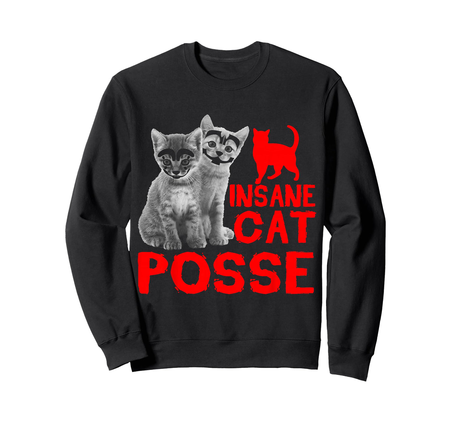 Funny Cat Insane Cat Posse Gift for Men Women T-Shirt