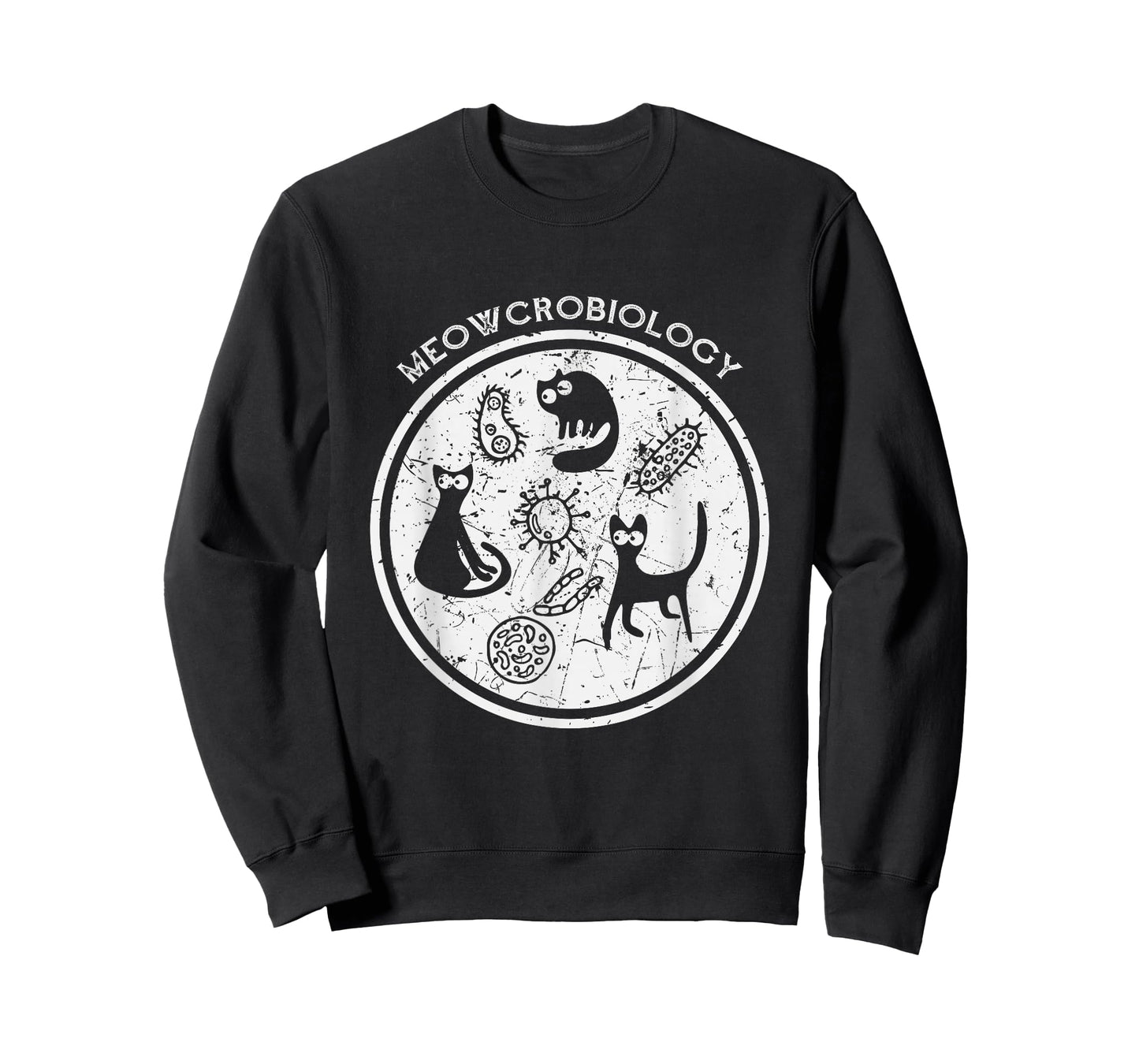 Meowcrobiology Shirt Science Cat Lover Gift T-Shirt