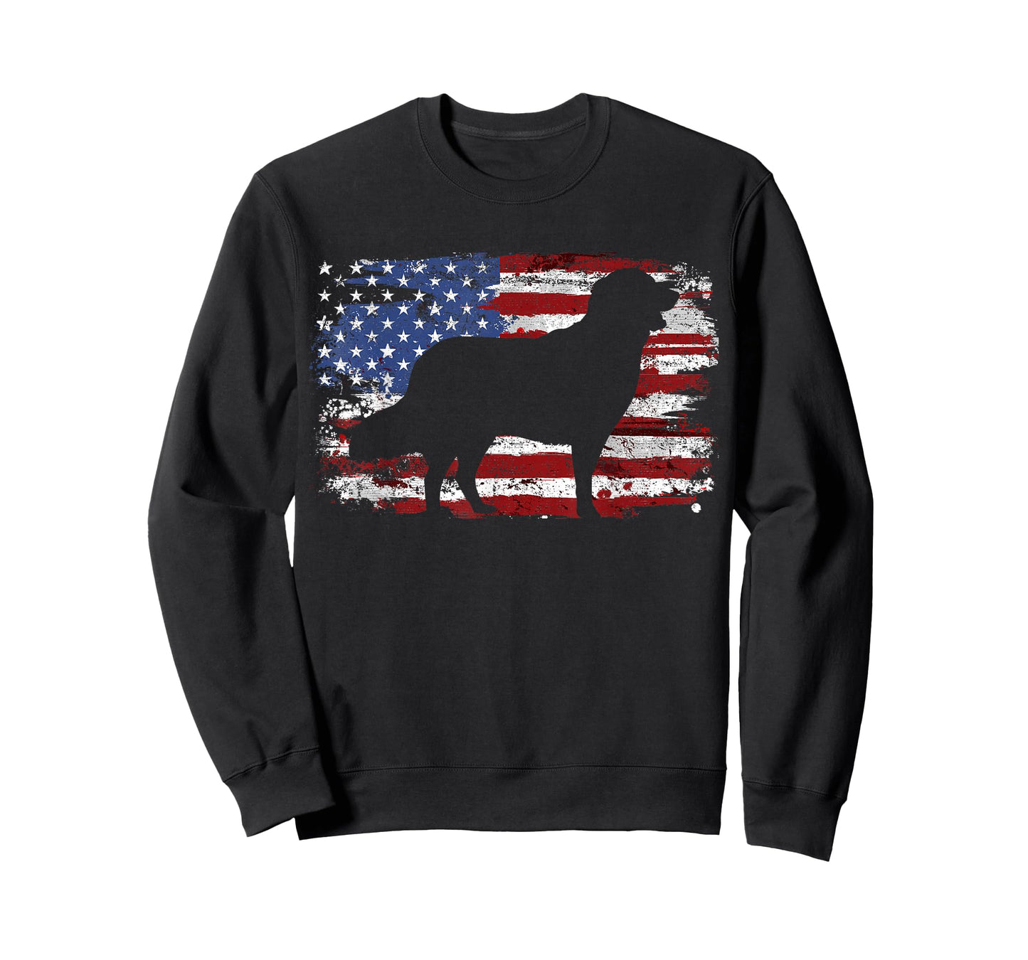 Golden Retriever Vintage USA Flag T-Shirt