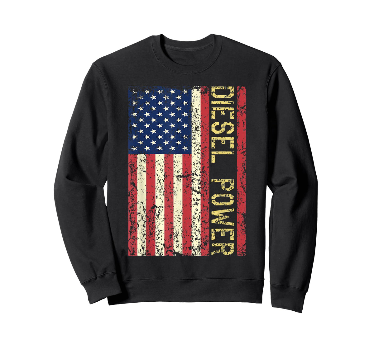 Vintage USA Flag Diesel Power Patriotic Truck Turbo Mechanic T-Shirt