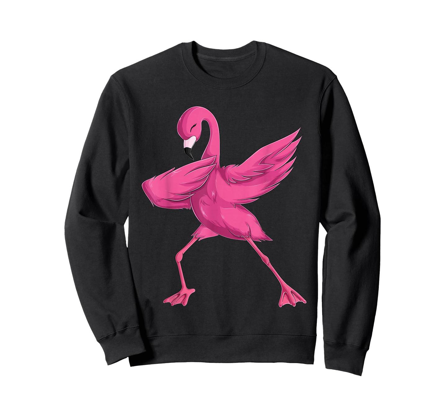 Funny Dabbing Pink Flamingo for Men Women Boys Girls Kids T-Shirt Small