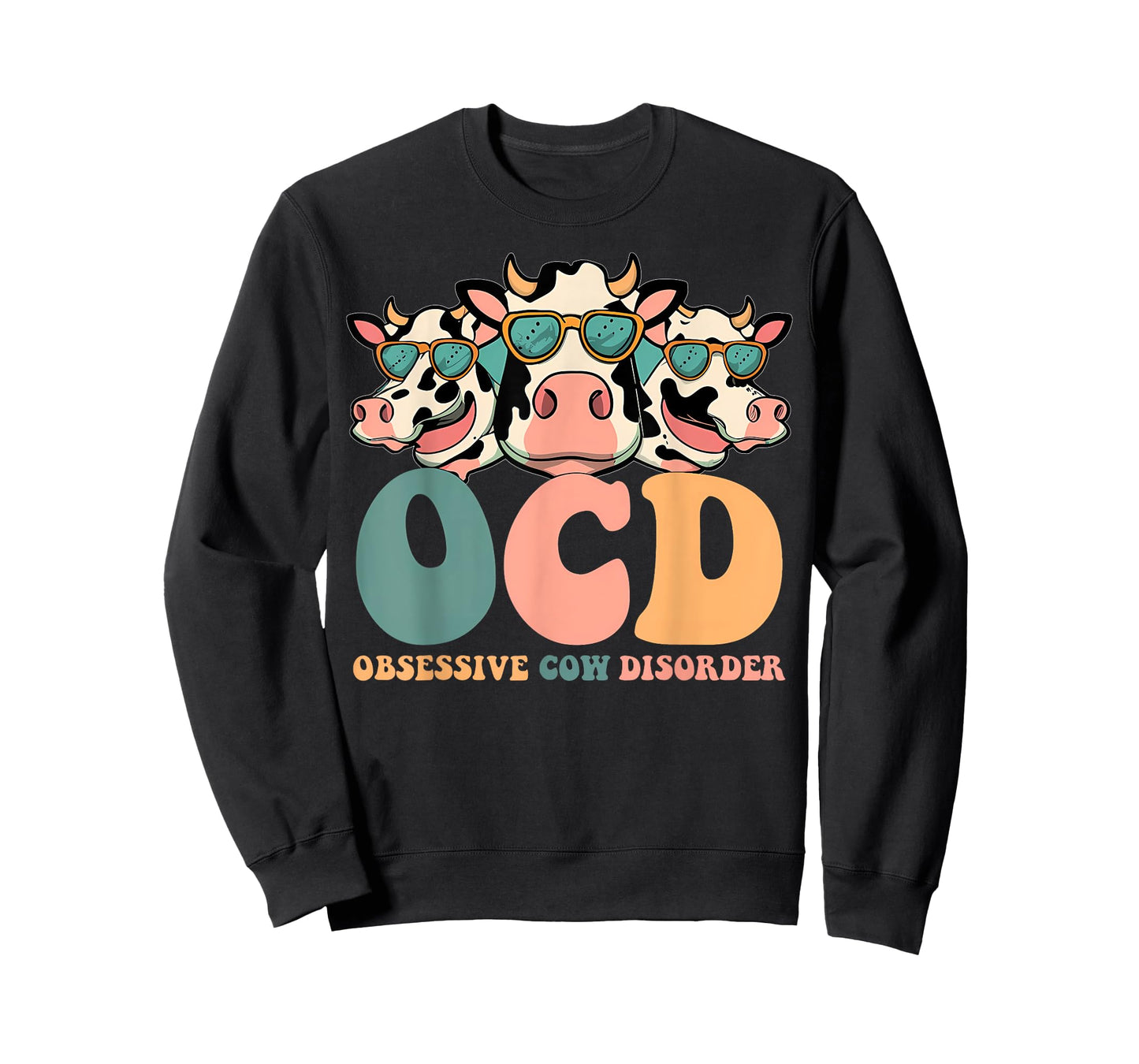 Cute OCD Obsessive Cow Disorder Funny Farmer Animal Cows T-Shirt