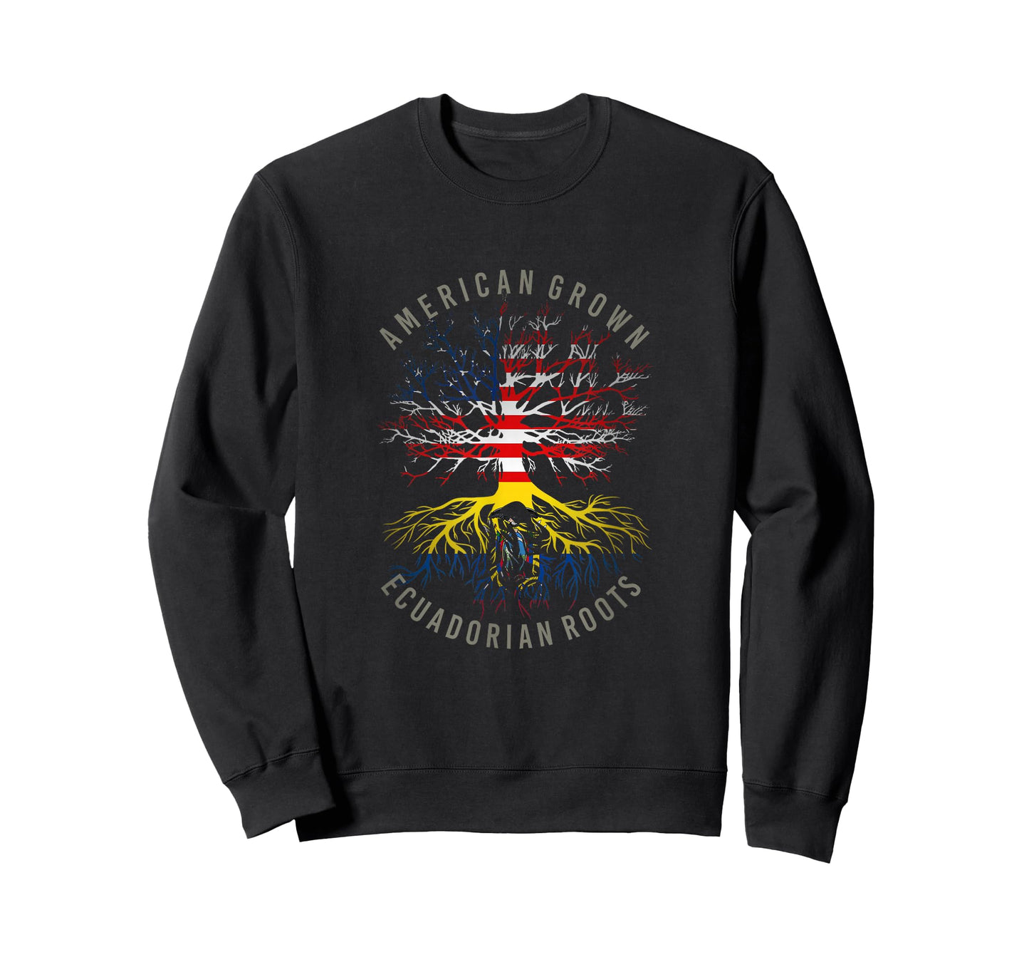 American Grown Ecuadorian Roots USA Ecuador Flag Heritage T-Shirt
