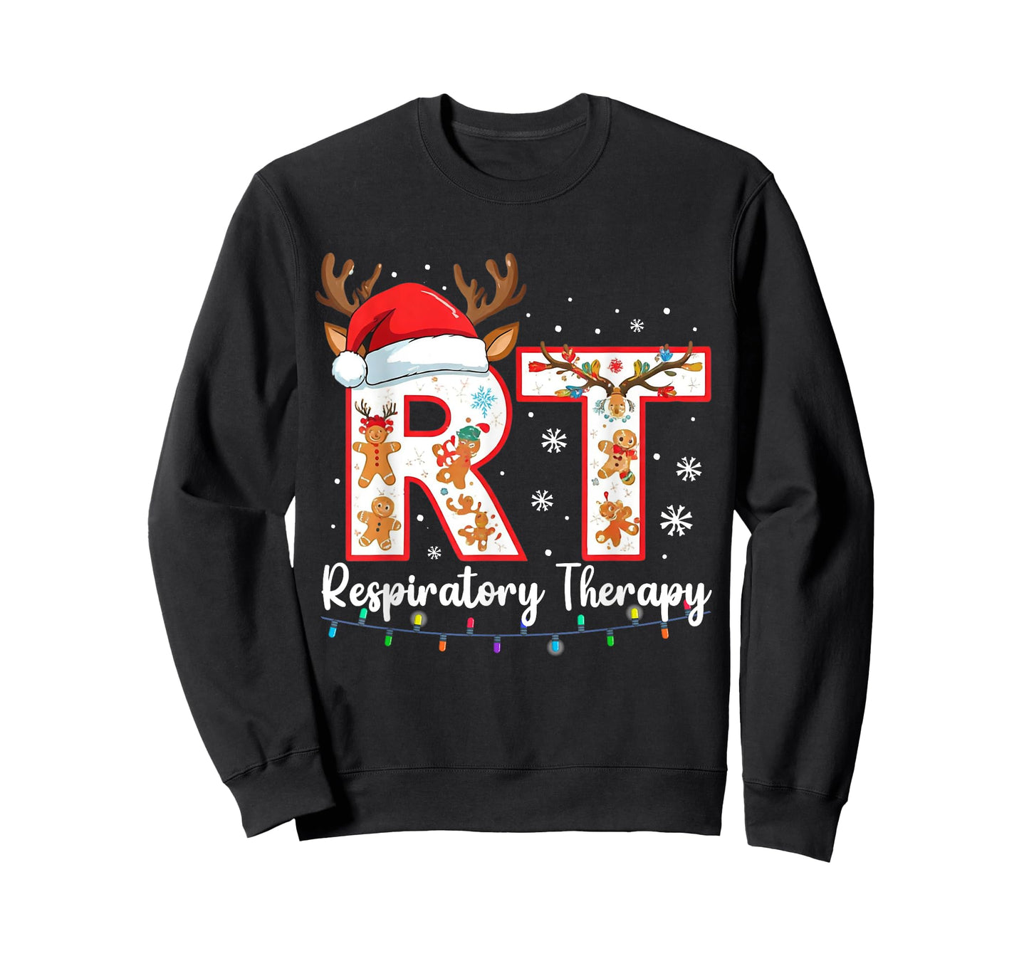 Christmas Nurse Respiratory Therapist Lung Therapy Nursing T-Shirt