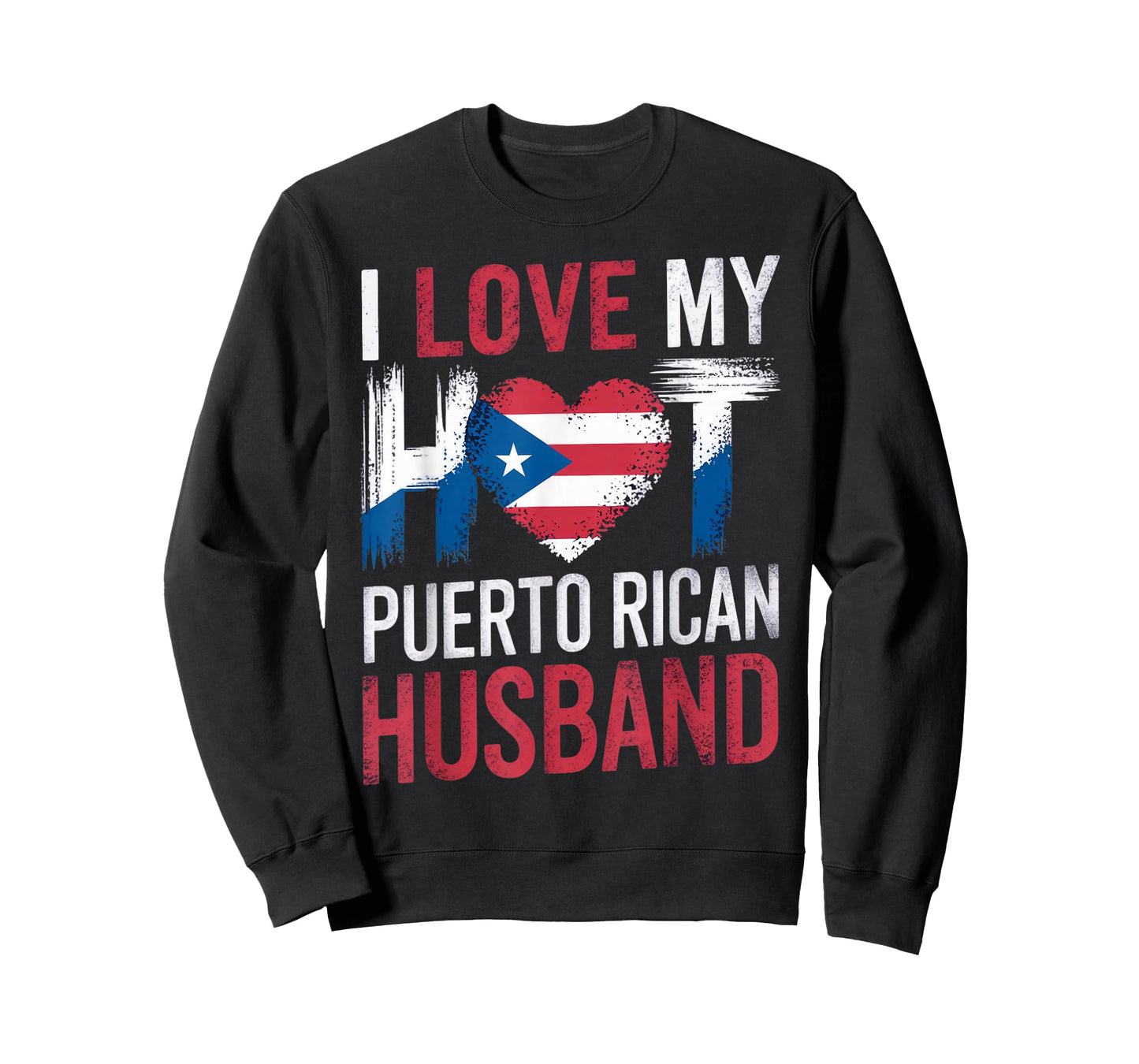 Love My Hot Puerto Rican Husband Patriotic Pride Puerto Rico T-Shirt