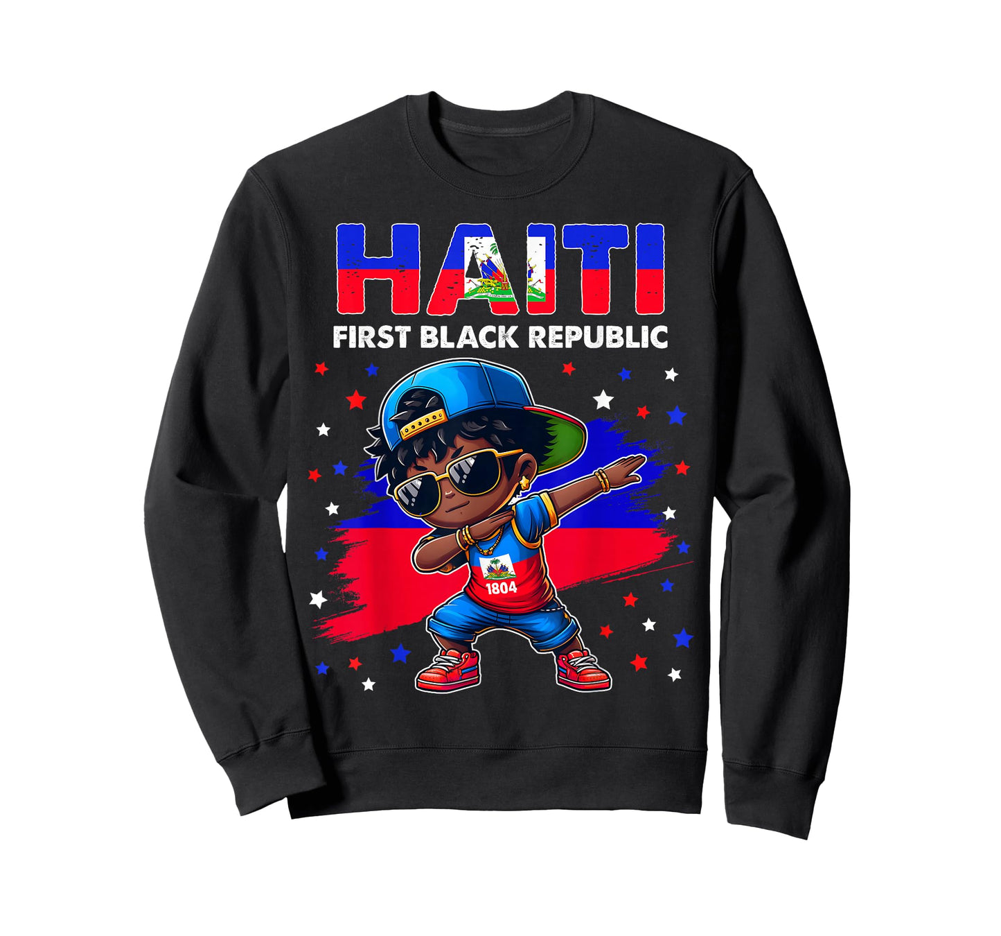 Haiti the First Black Republic 1804 Haiti Flag for kids T-Shirt
