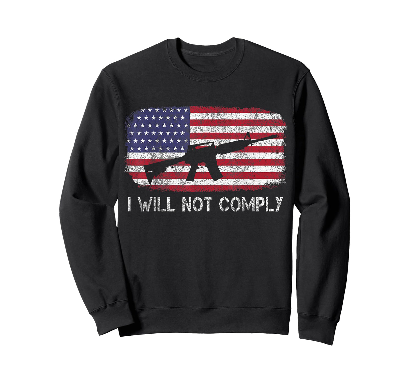 I Will Not Comply Shirt Fun American flag T-Shirt