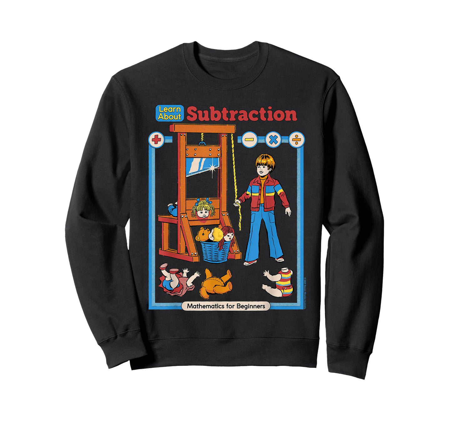 Learn About Subtraction Sarcastic Retro Funny Adult Humor T-Shirt
