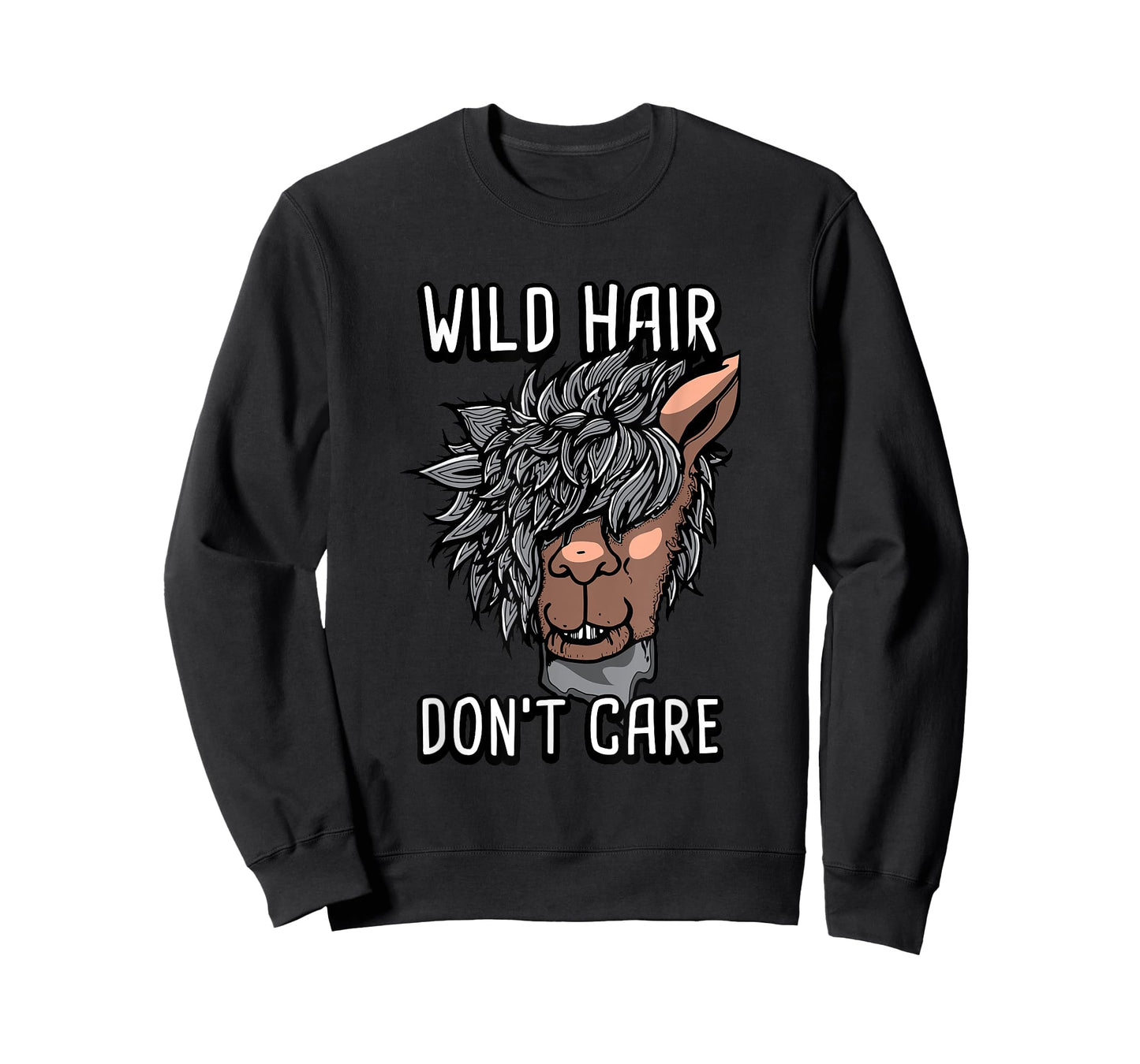 Alpaca Wild Hair Don't Care Funny Llama Lover Gift T-Shirt