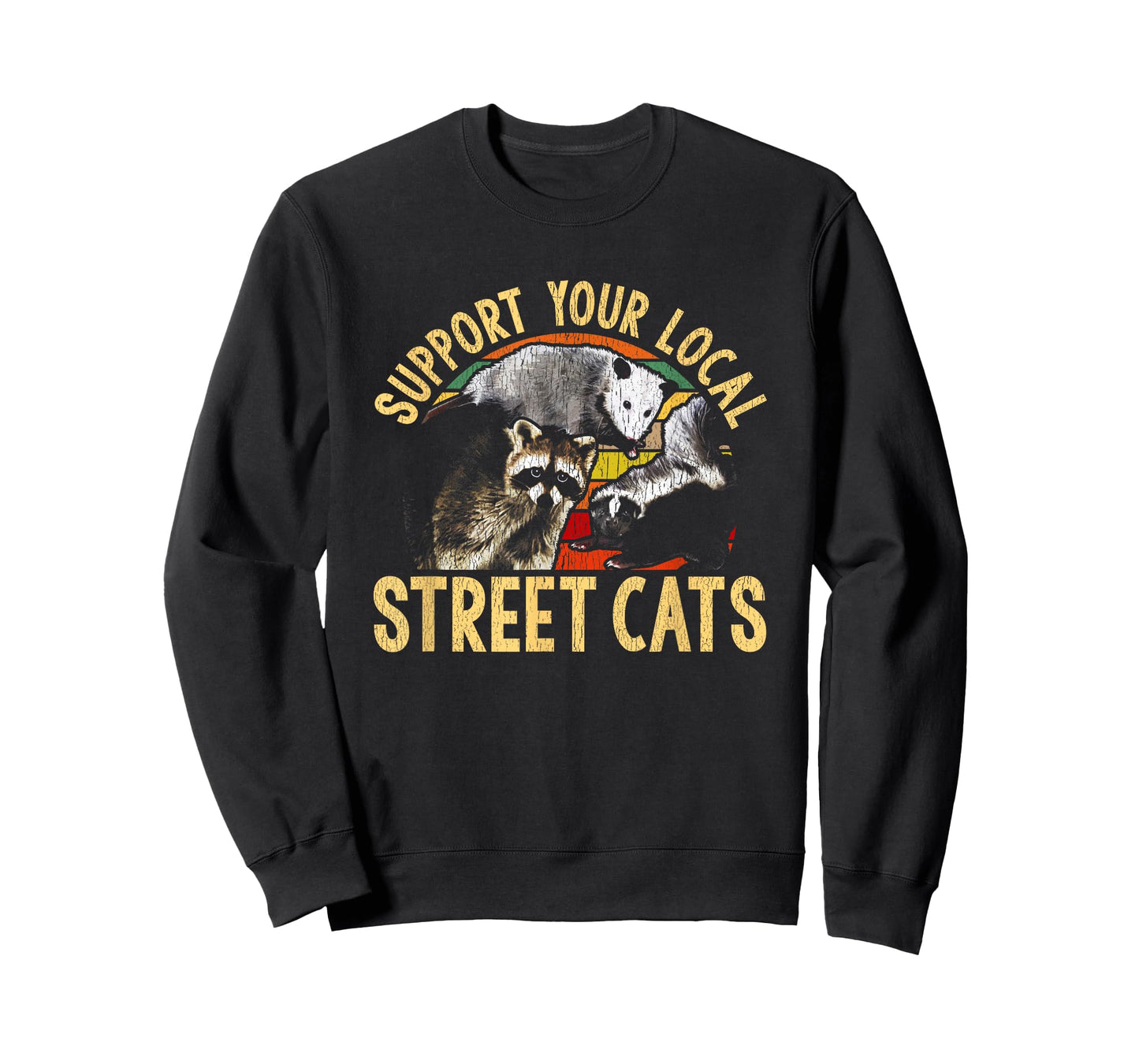 Support Local Street Cats! Raccon, Skunk T-Shirt