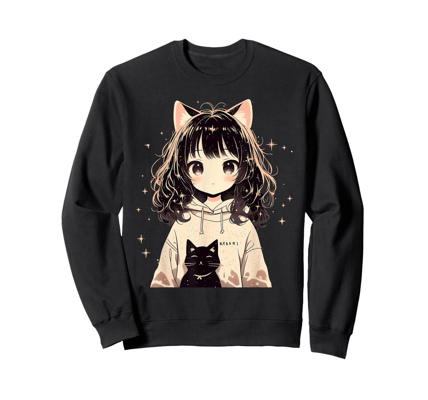 Anime Waifu Cute Anime manga Cat Girl Sweet Retro Japan T-Shirt